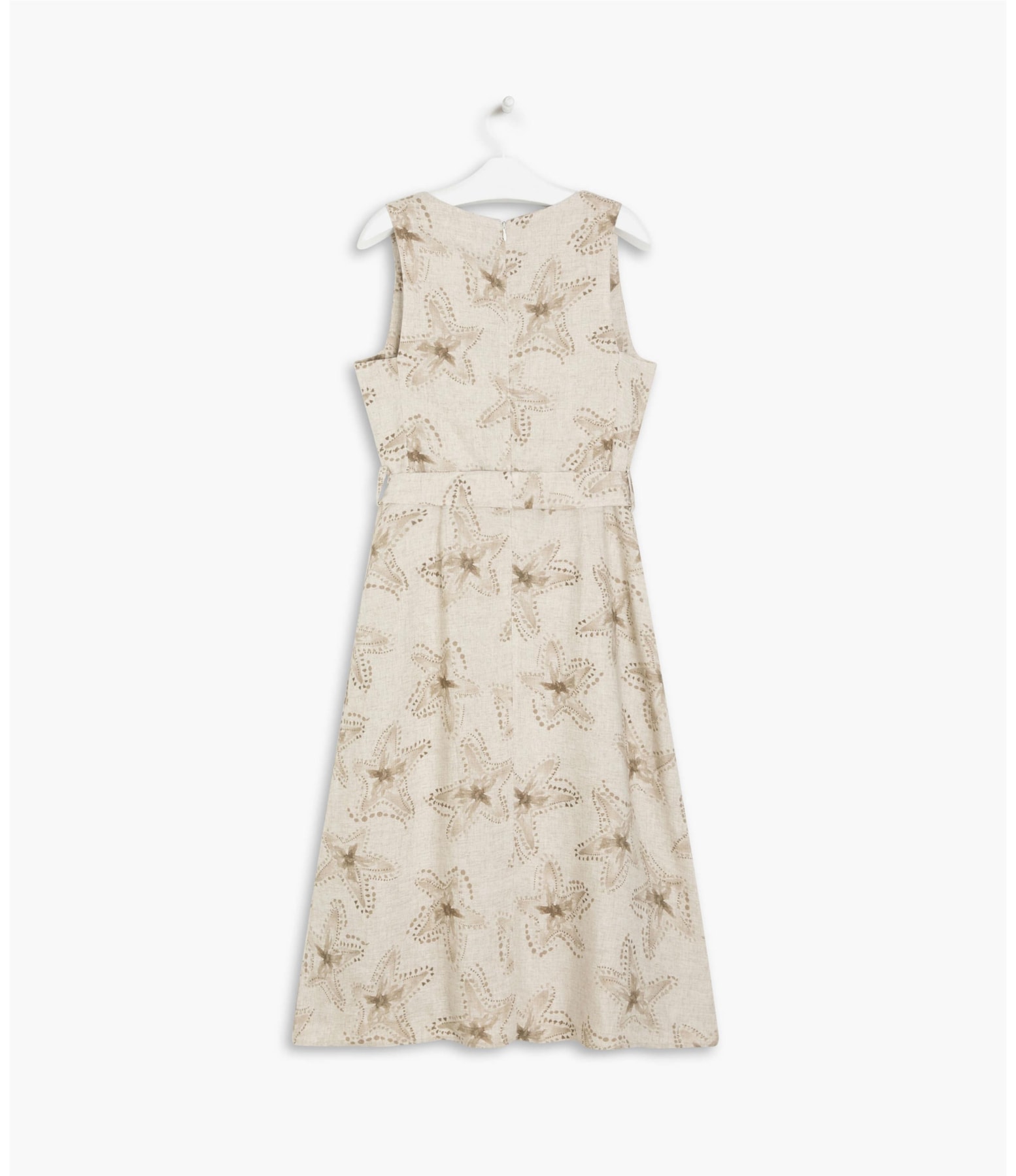  Vestido Linho  Vero  Est Estrela Batik Sandy