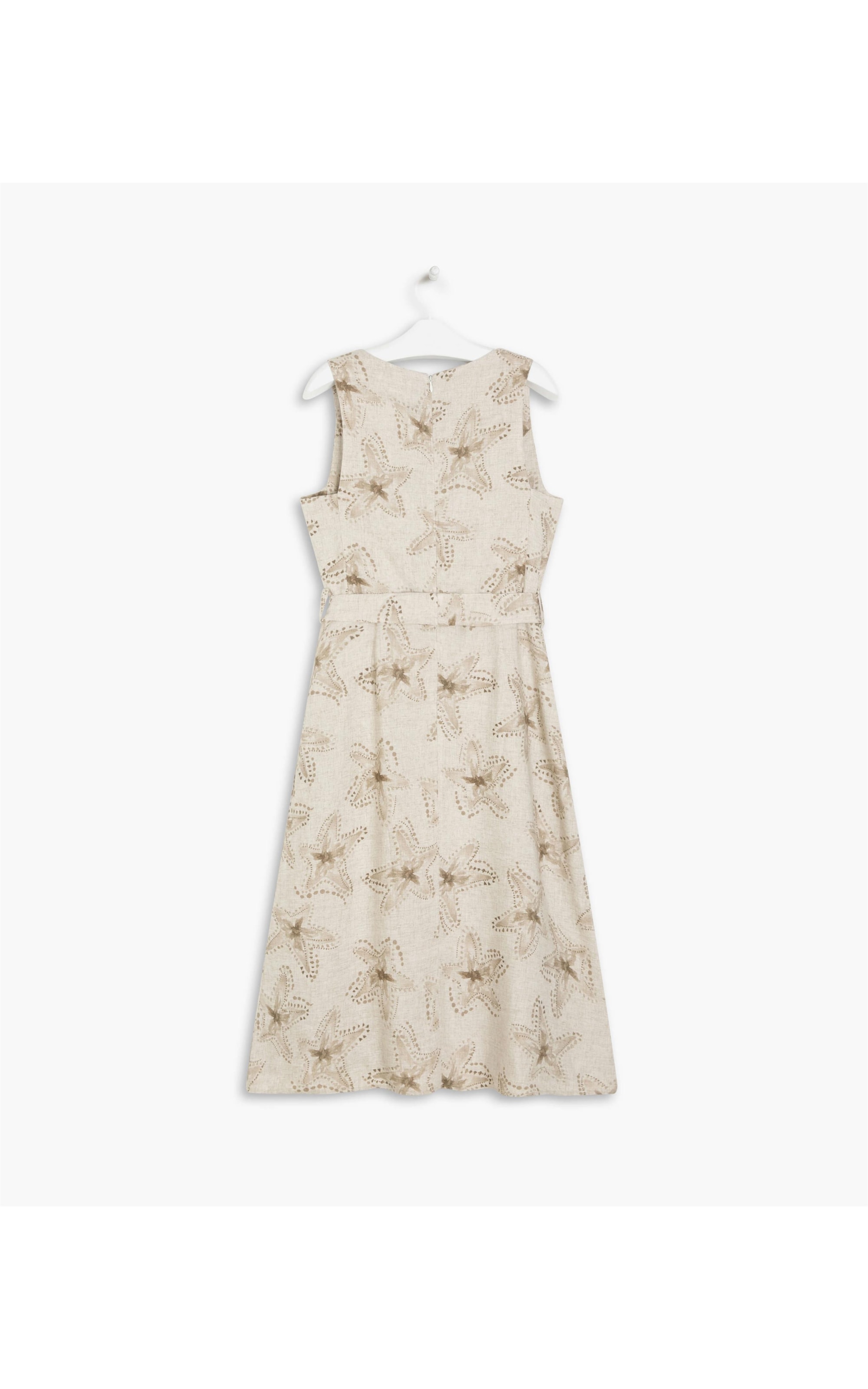  Vestido Linho  Vero  Est Estrela Batik Sandy