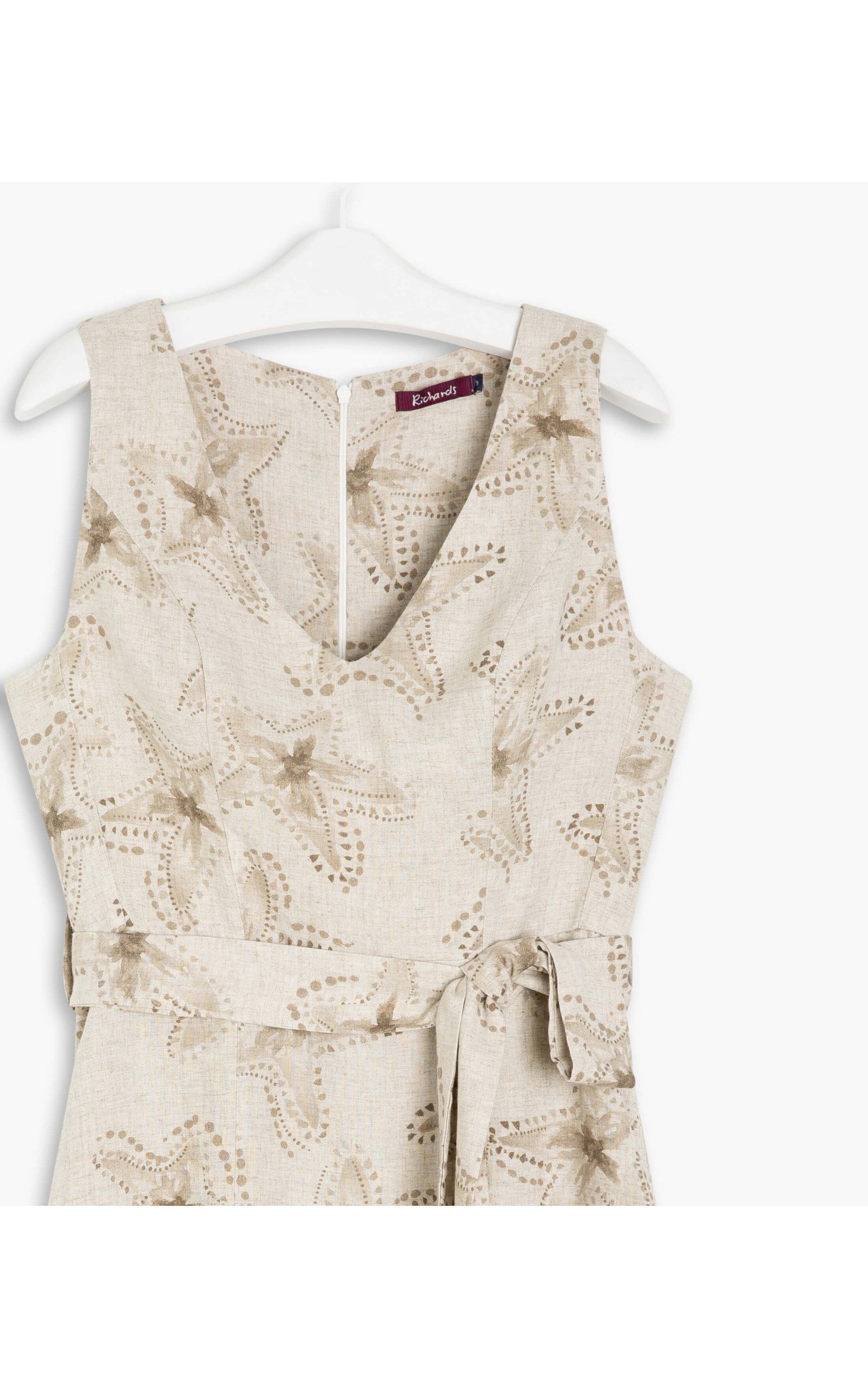  Vestido Linho  Vero  Est Estrela Batik Sandy