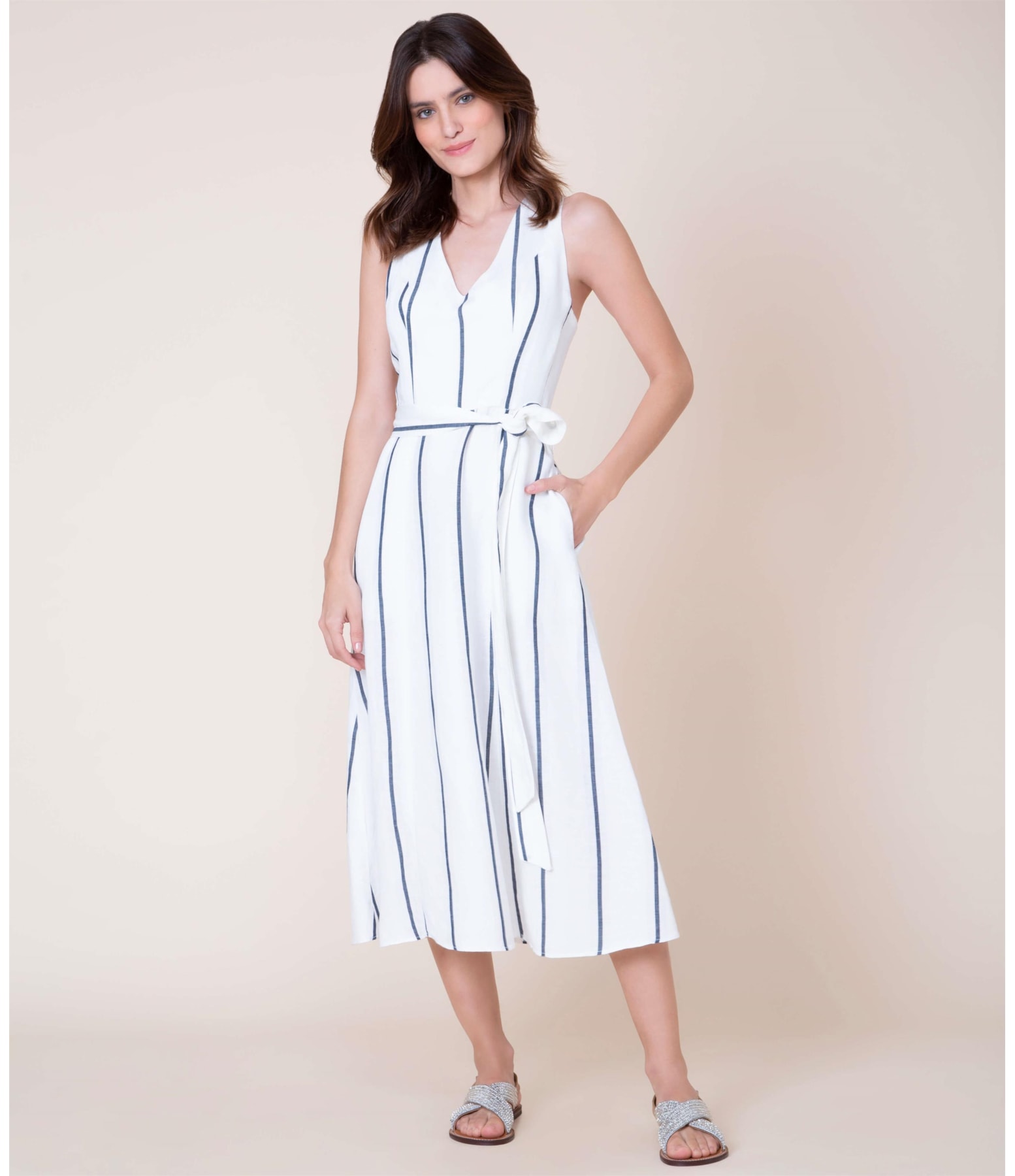 Vestido Linho  Vero Marinho
