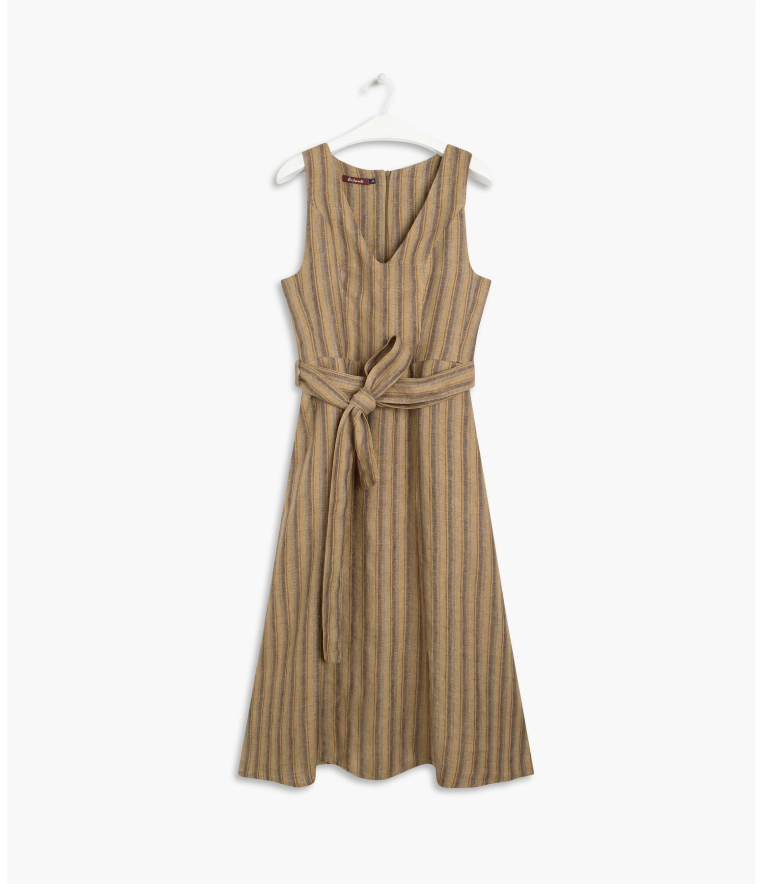 Vestido Linho  Vero Raw Stripe  Ft Sandy Mescla