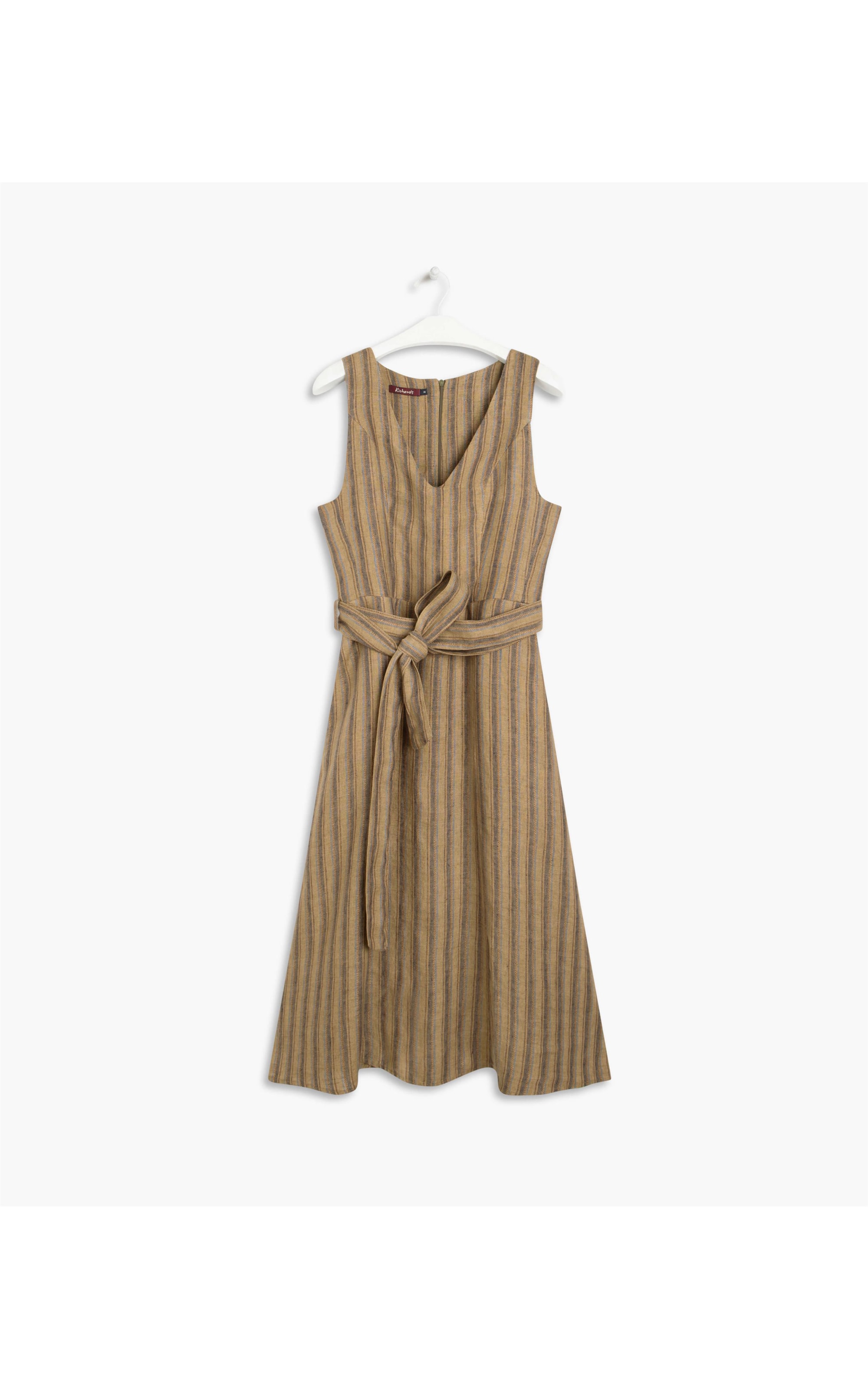 Vestido Linho  Vero Raw Stripe  Ft Sandy Mescla