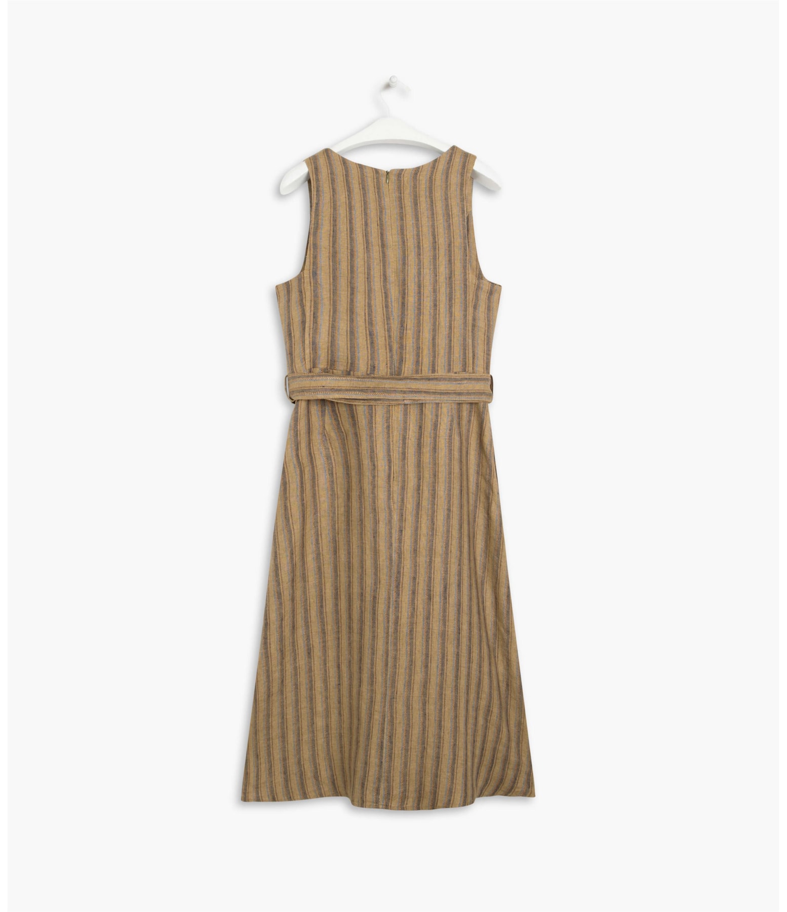 Vestido Linho  Vero Raw Stripe  Ft Sandy Mescla