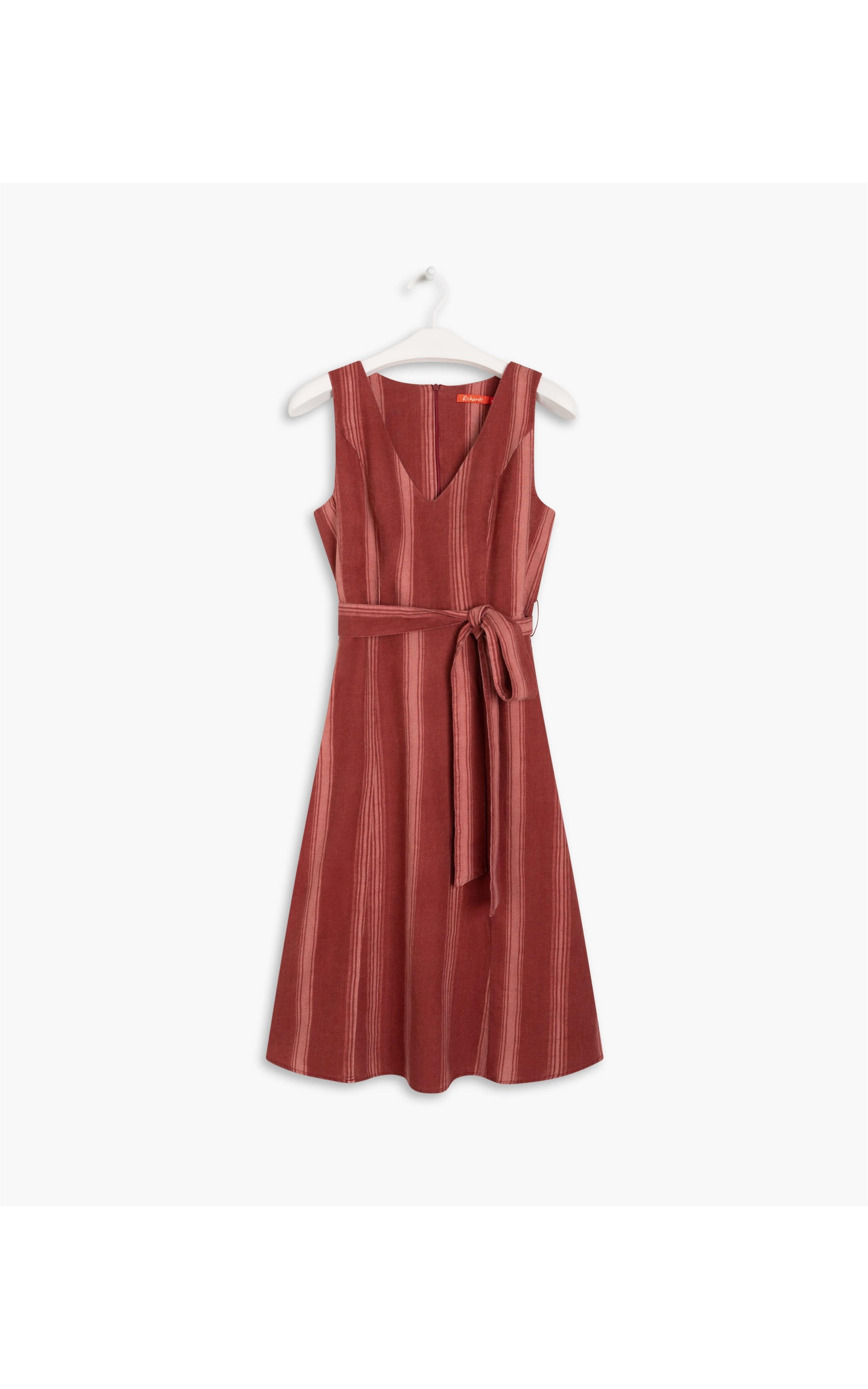 Vestido Linho  Vero Vermelho