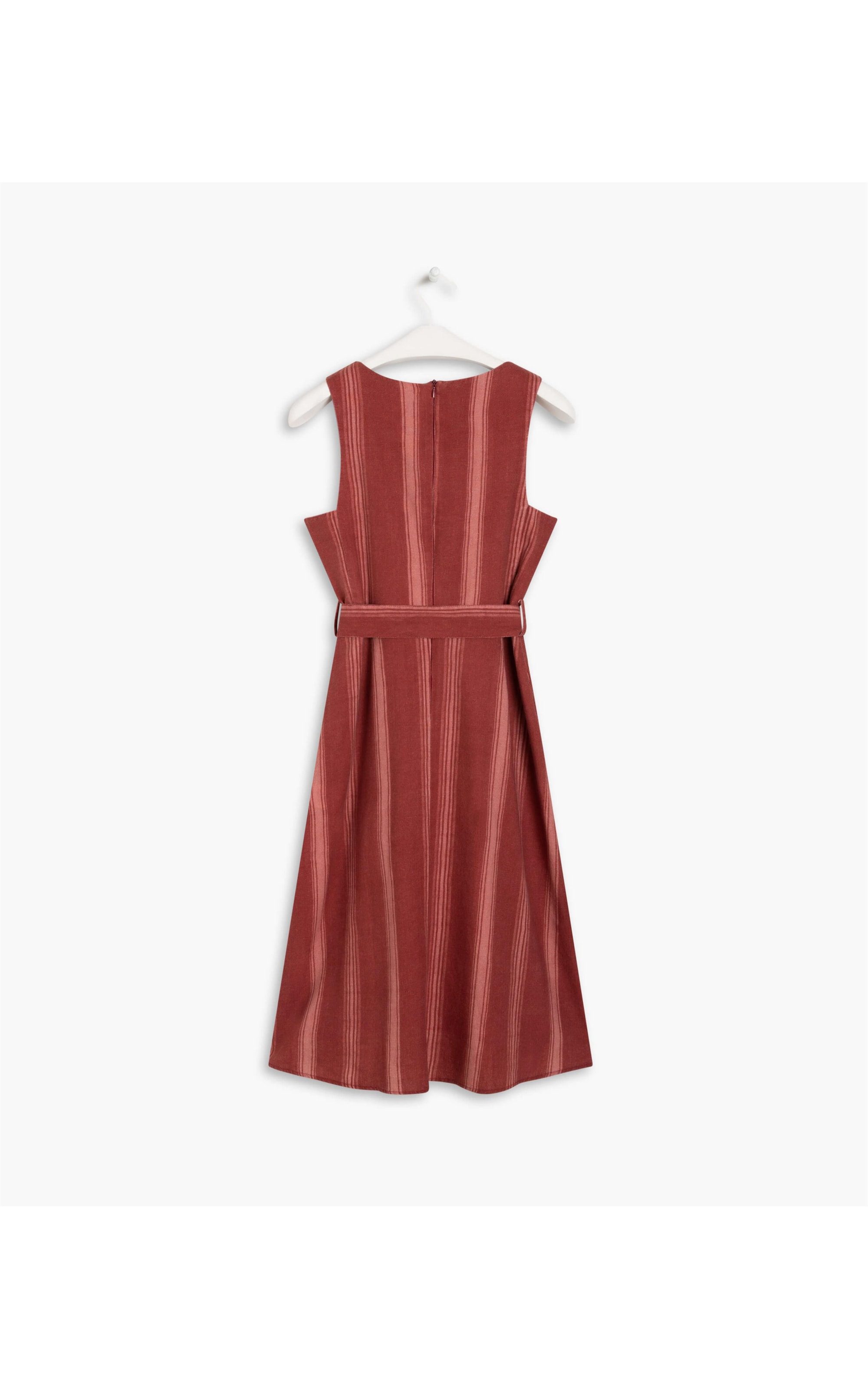 Vestido Linho  Vero Vermelho