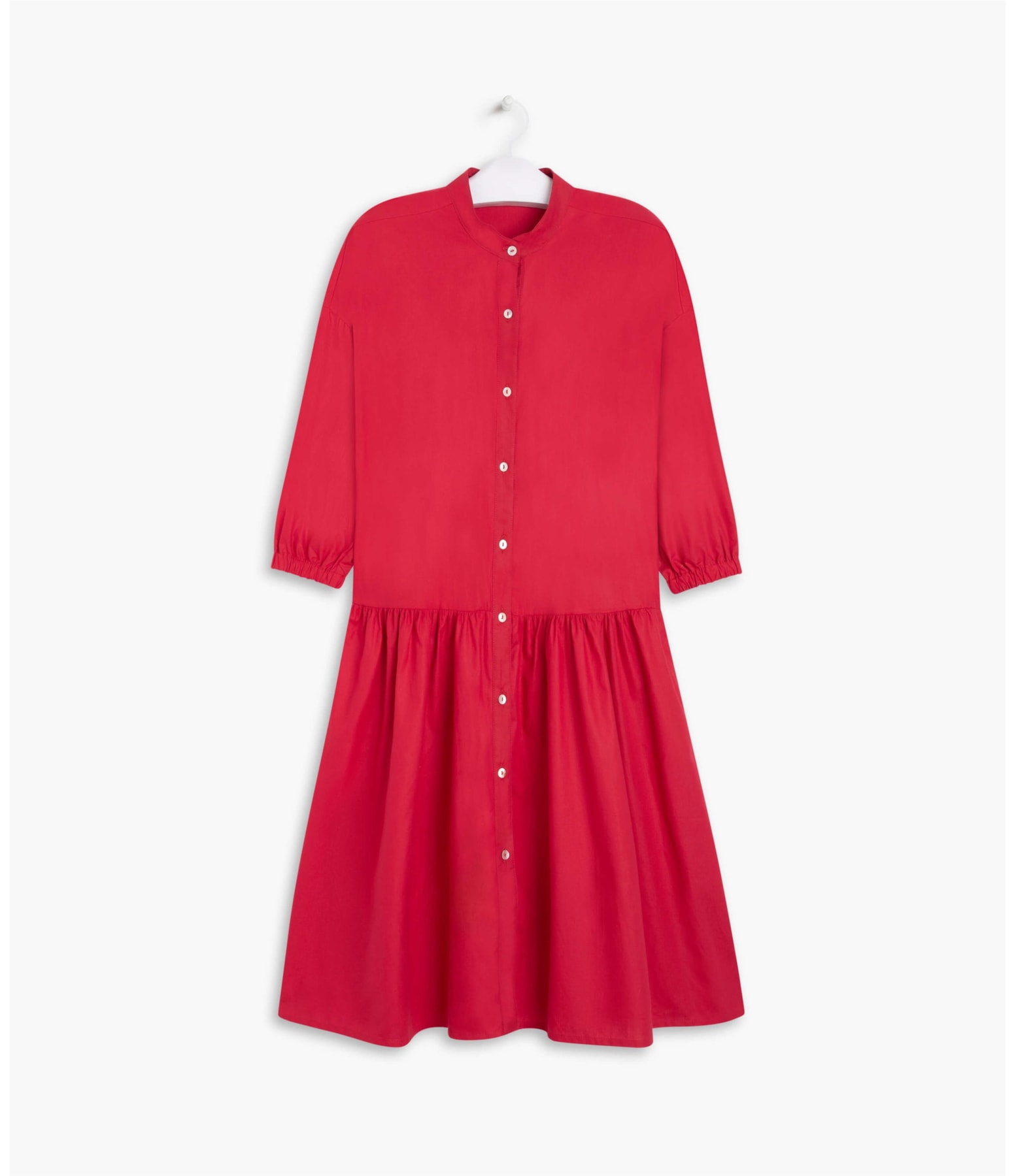 Vestido Lions Algodão Vermelho Vivo