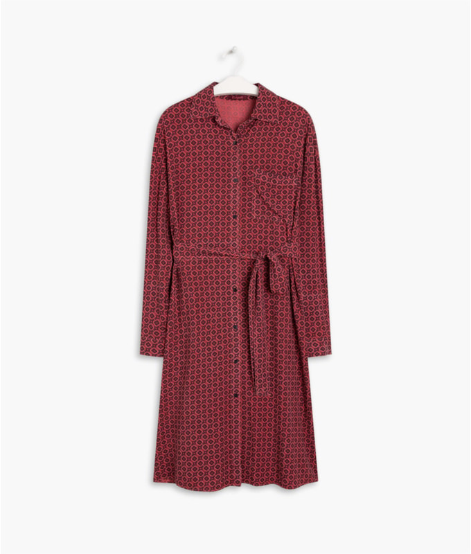 Vestido Lisa Est. Chili Vermelho