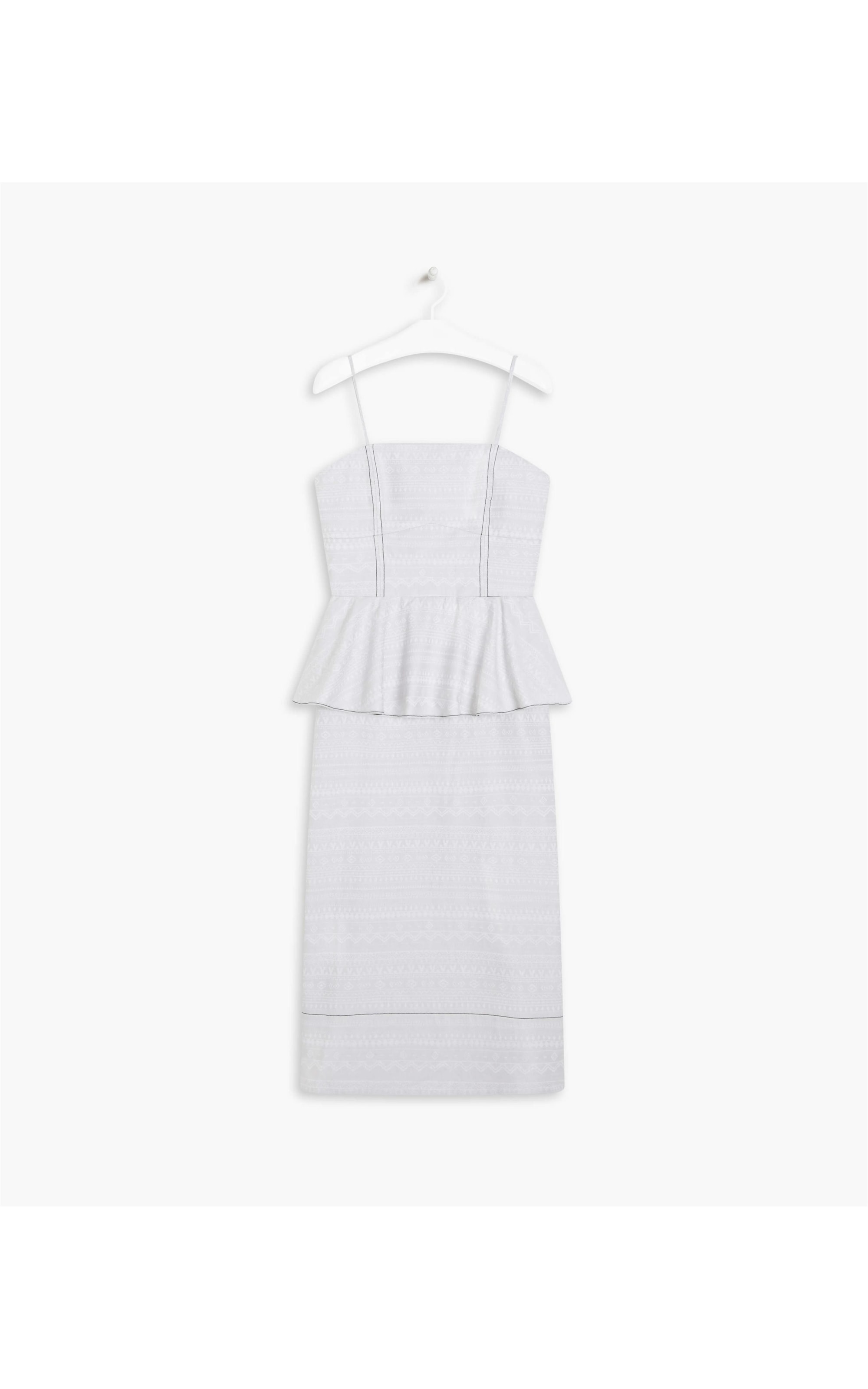 Vestido Lou Jacquard Algodao Verde Escuro