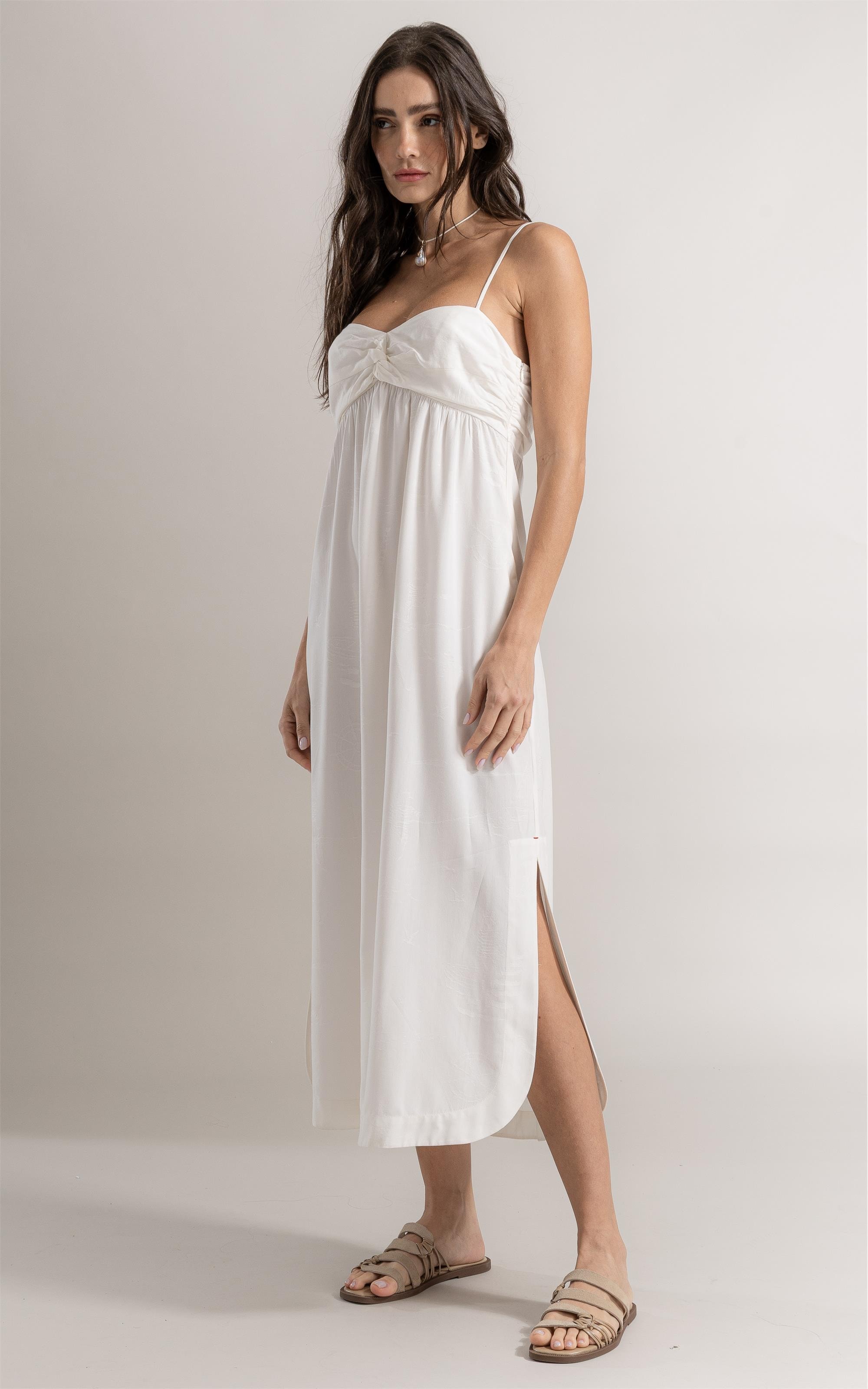 Vestido Lua Jacquard Sailor Off White