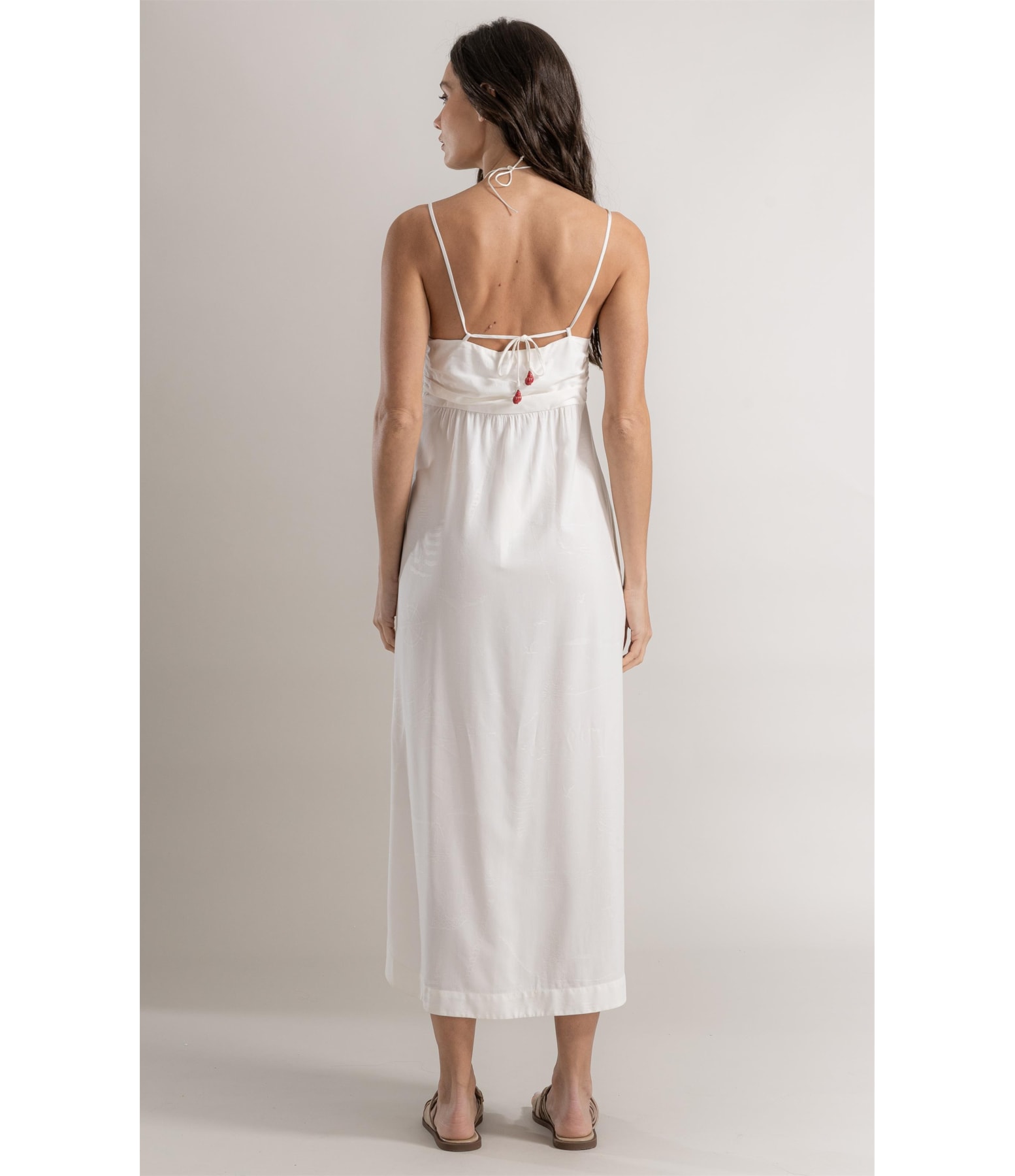 Vestido Lua Jacquard Sailor Off White