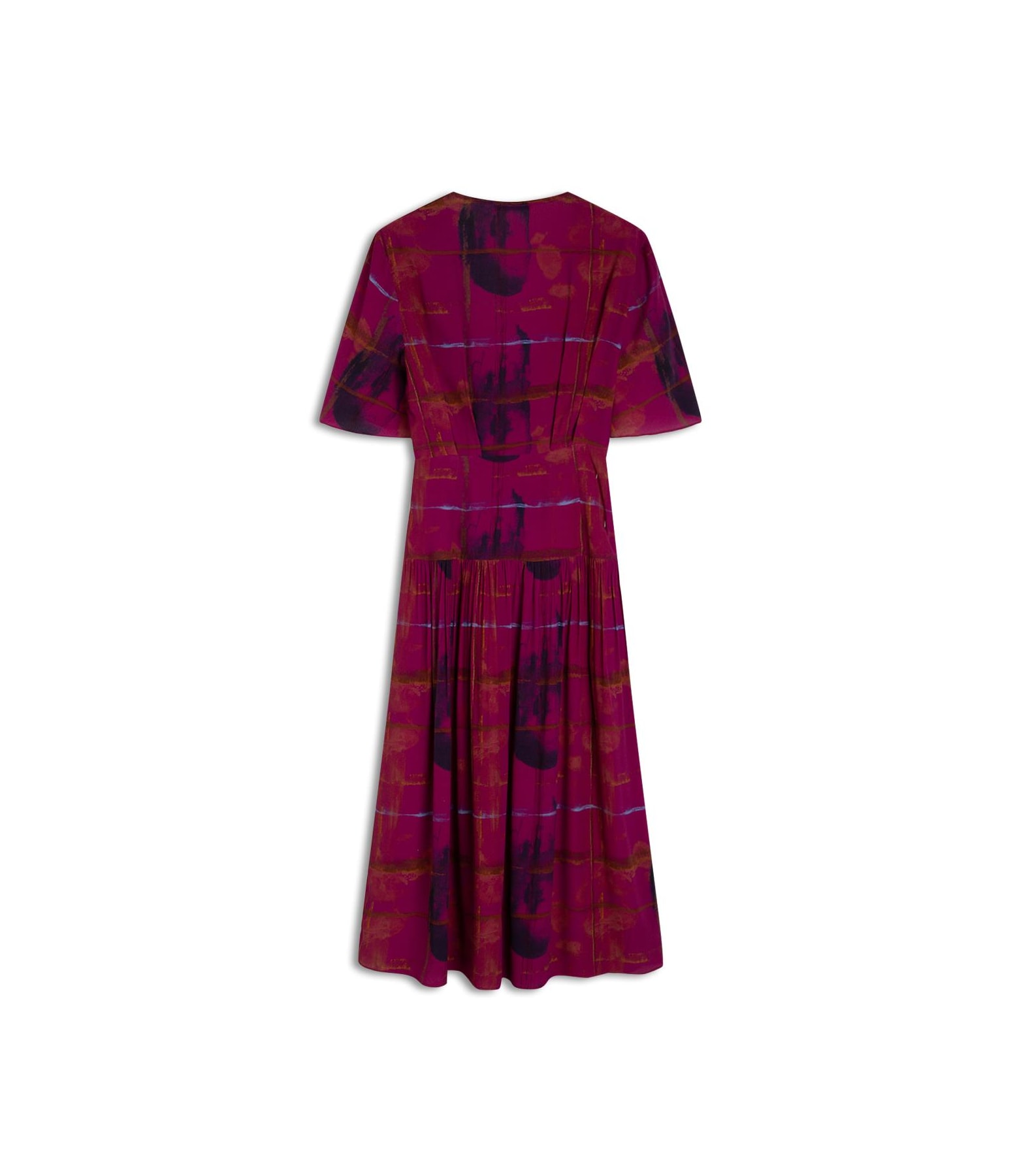 Vestido Maisa Xadrez Acqua Fucsia