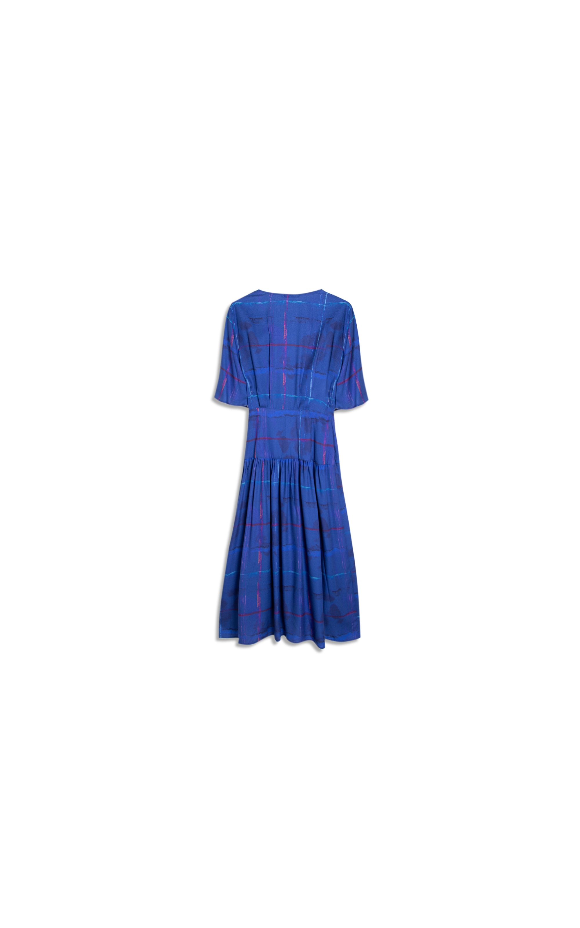 Vestido Maisa Xadrez Acqua Royal
