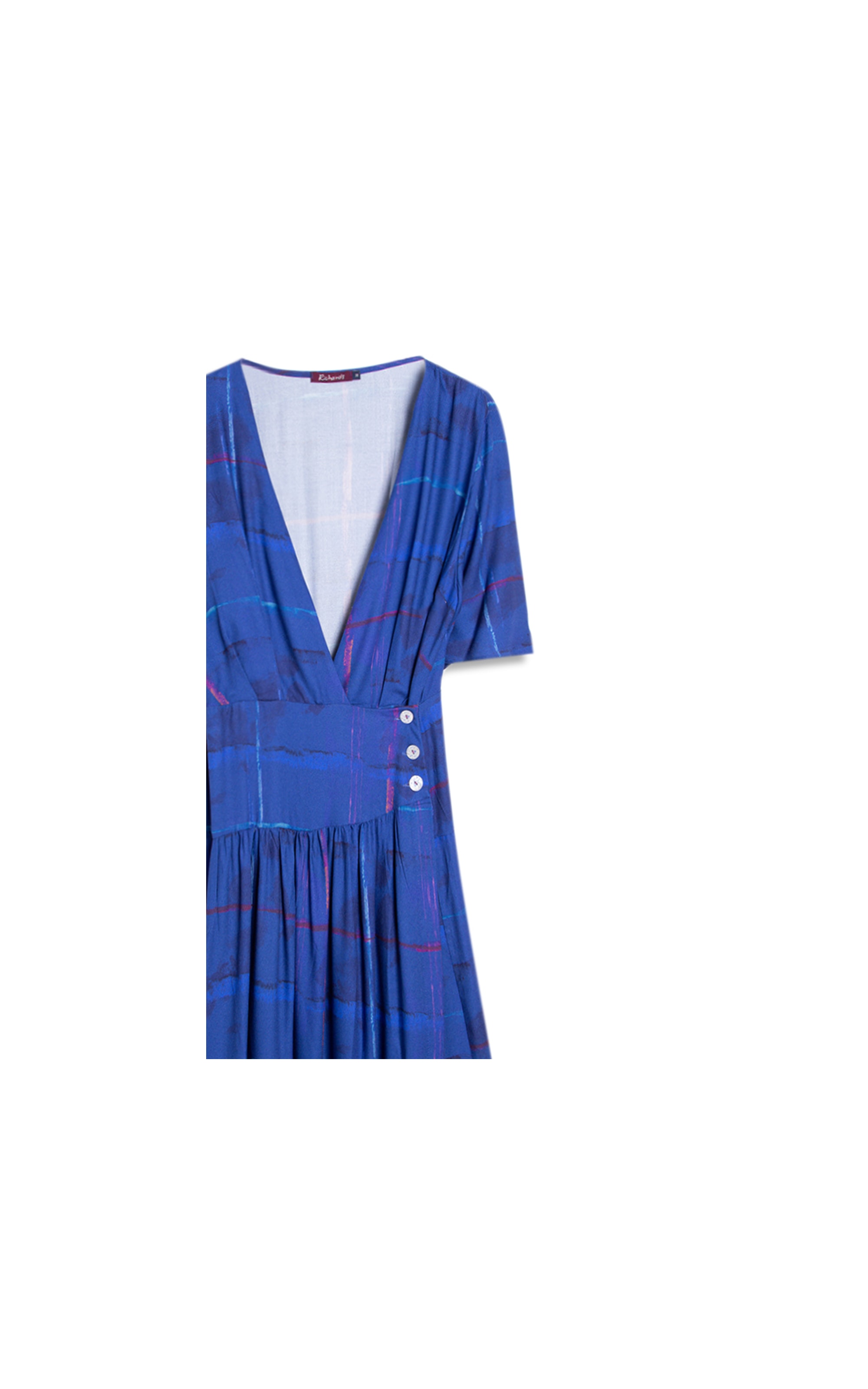 Vestido Maisa Xadrez Acqua Royal