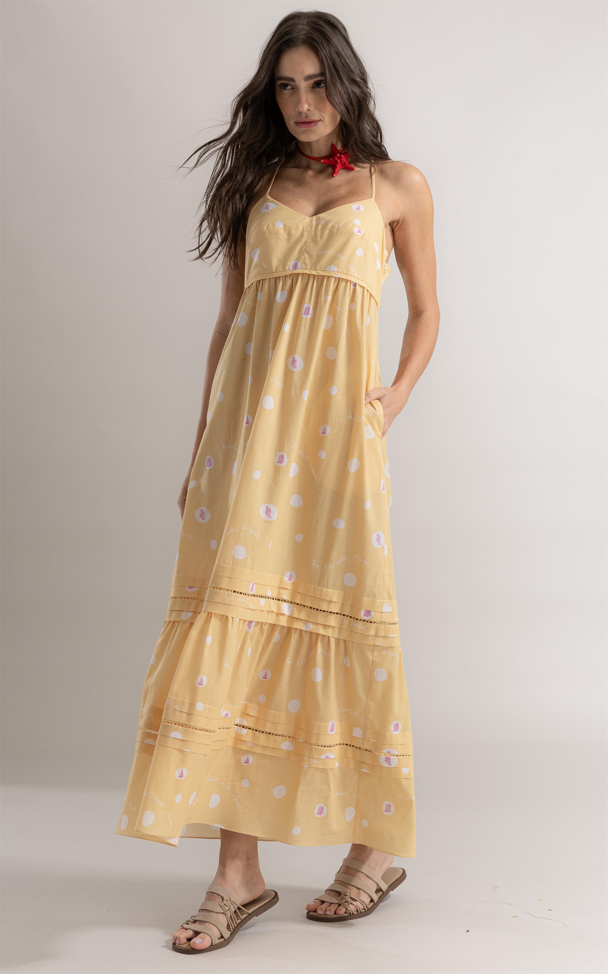 Vestido Manu Bubbles Amarelo