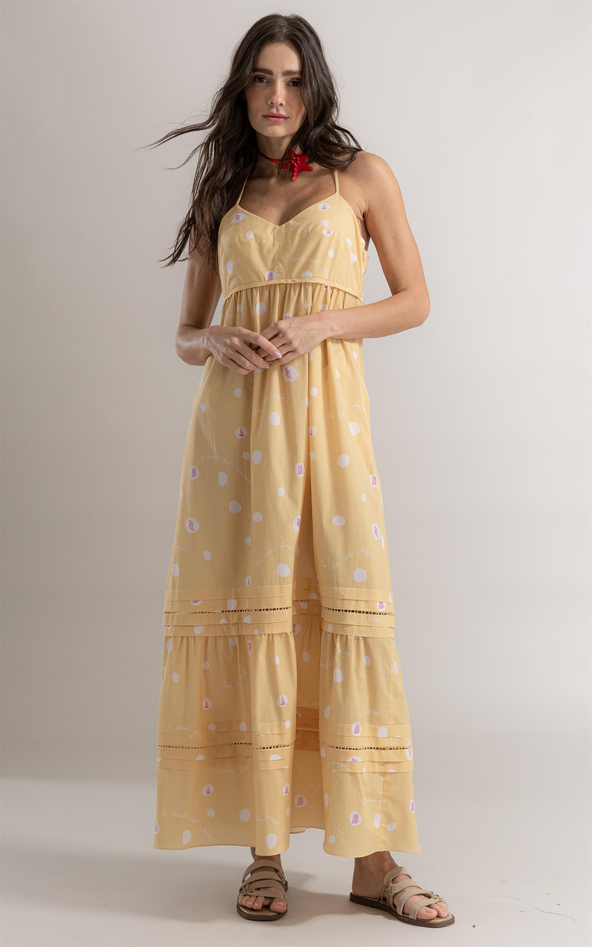 Vestido Manu Bubbles Amarelo