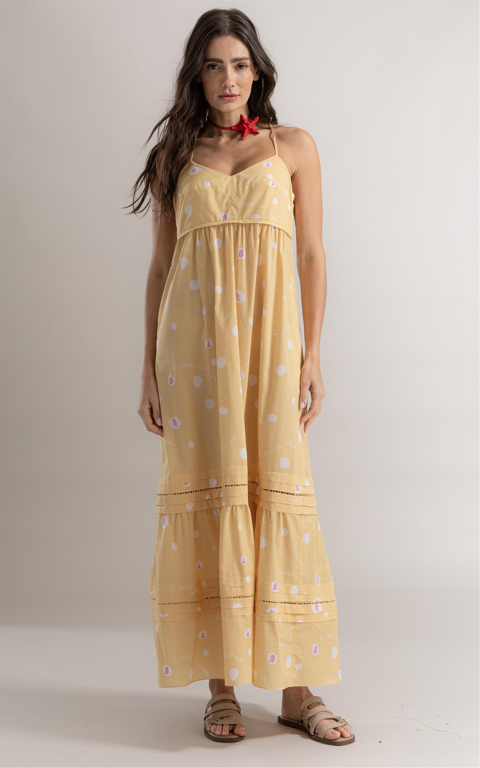 Vestido Manu Bubbles Amarelo