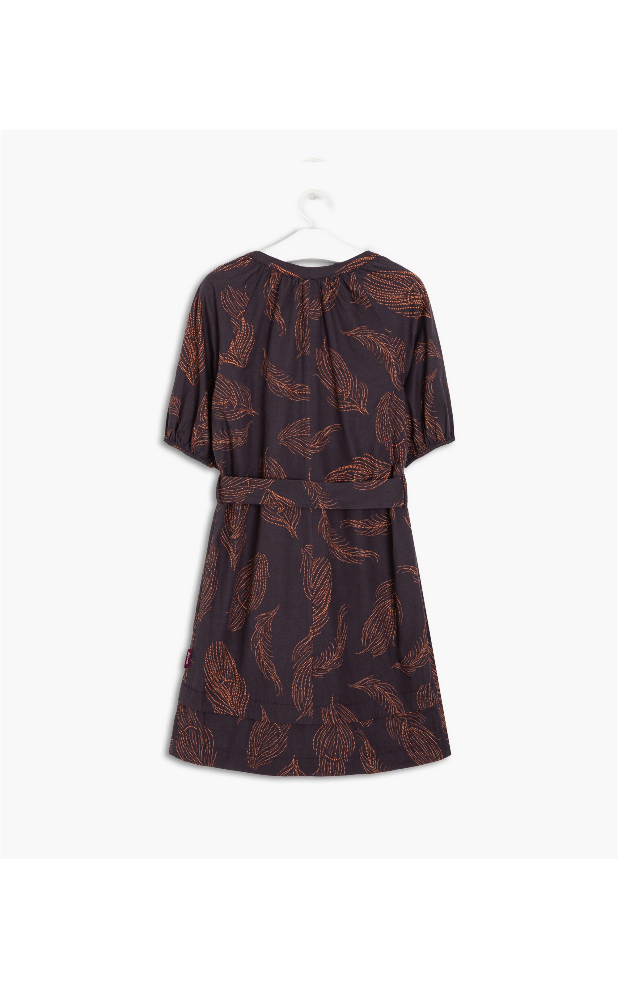 Vestido Maori Algodao Esampa Dark Brown