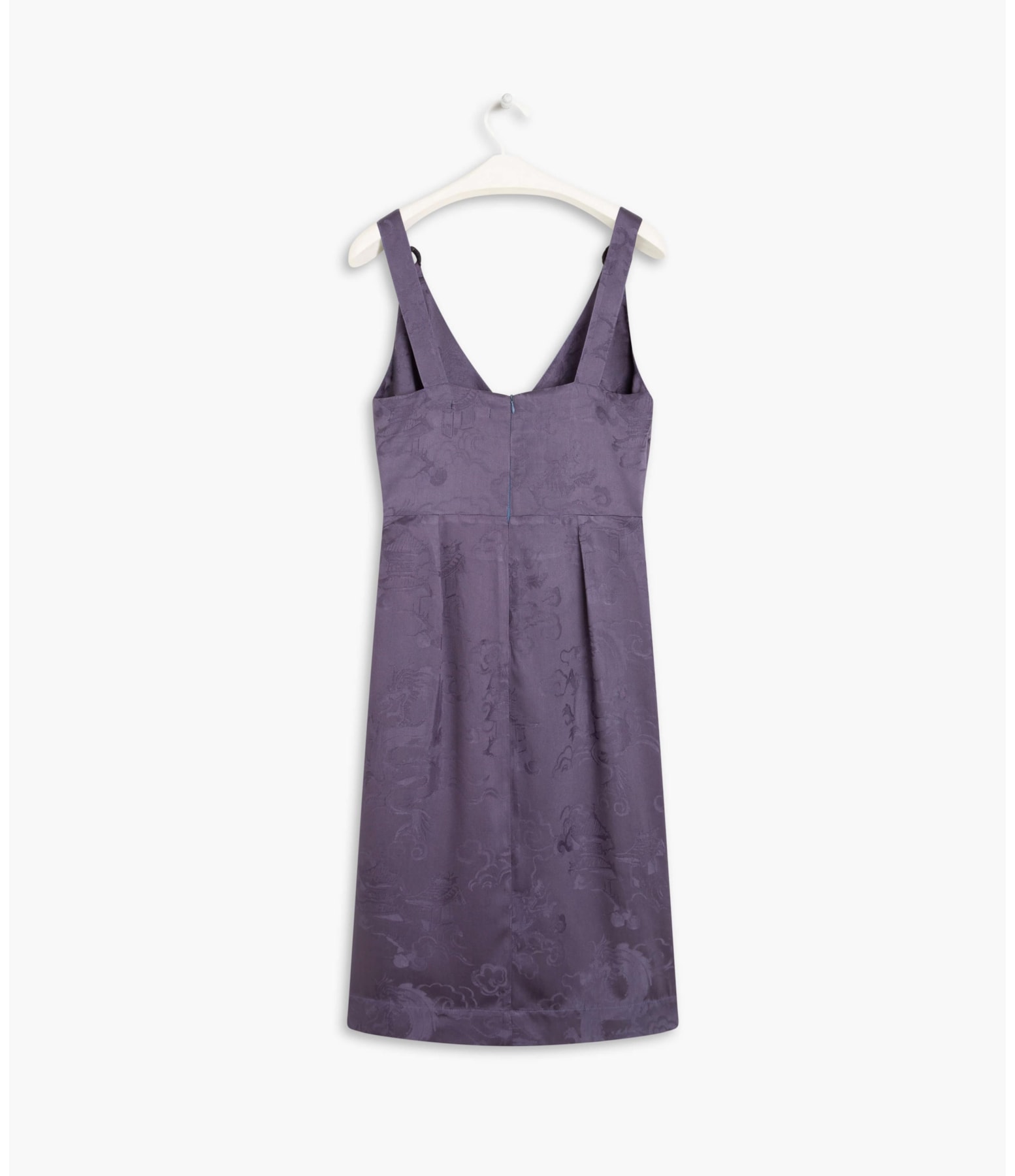 Vestido Maru Jacquard Dragão Purple Blue