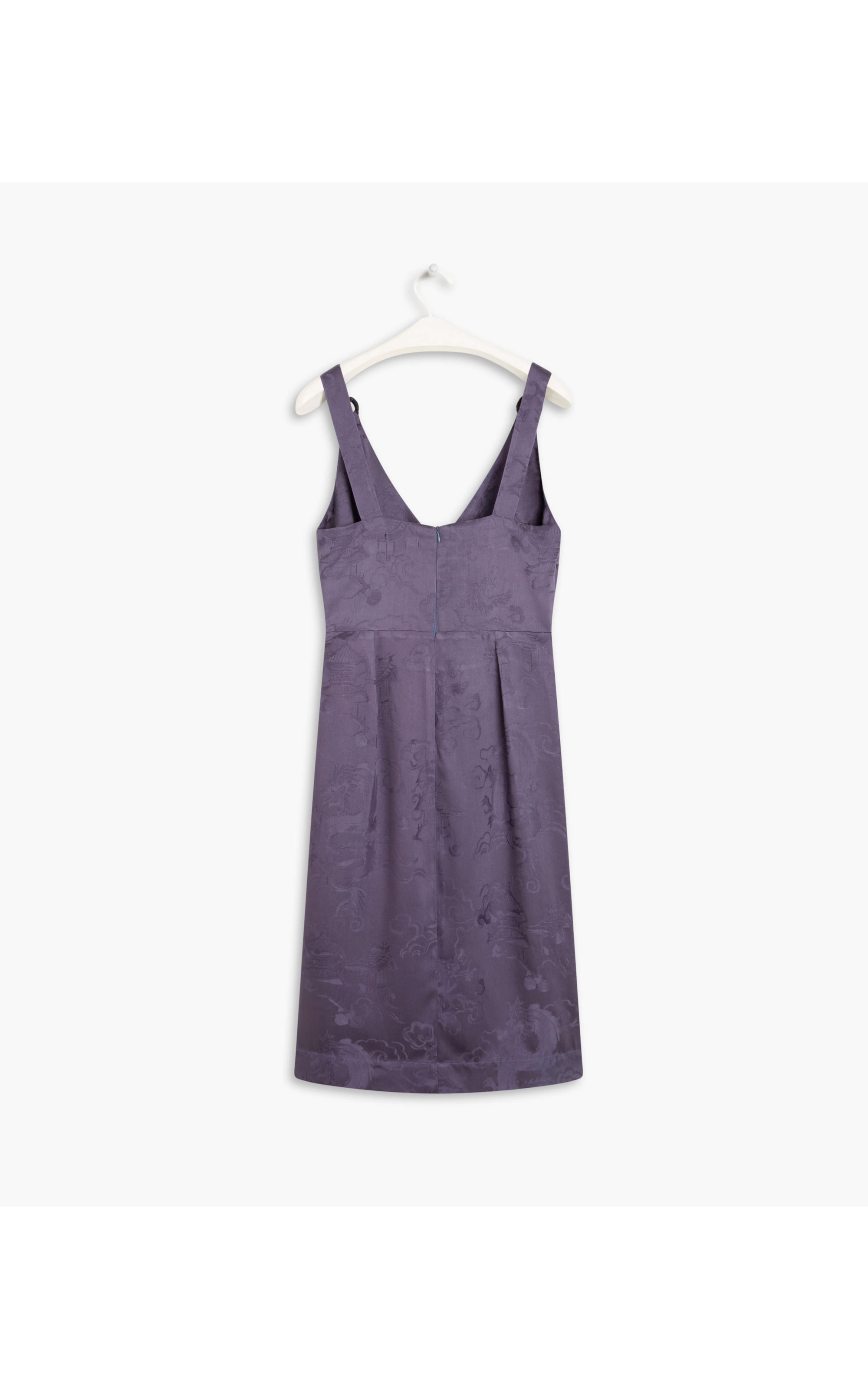 Vestido Maru Jacquard Dragão Purple Blue