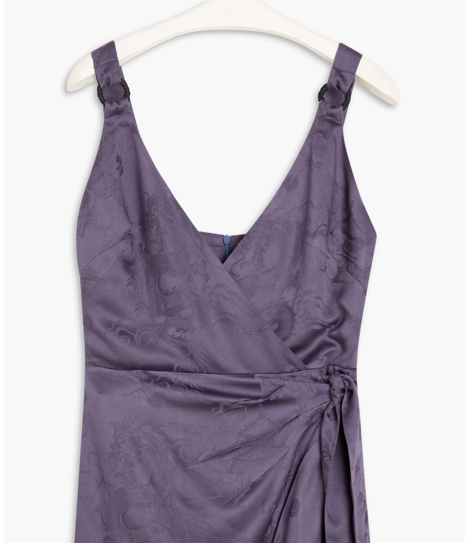 Vestido Maru Jacquard Dragão Purple Blue