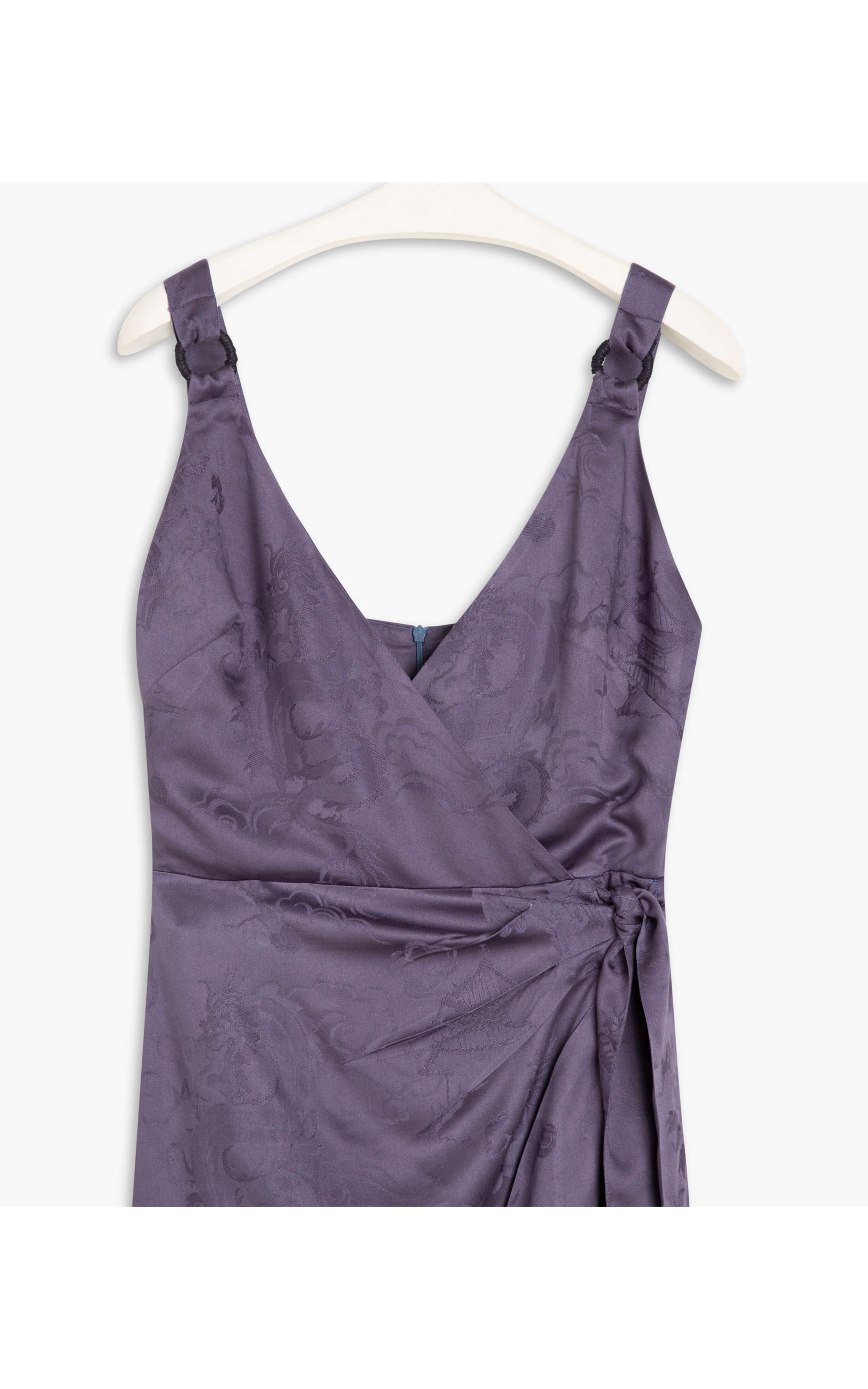 Vestido Maru Jacquard Dragão Purple Blue