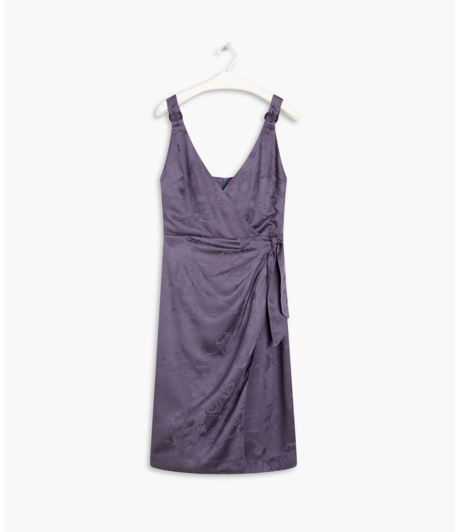 Vestido Maru Jacquard Dragão Purple Blue