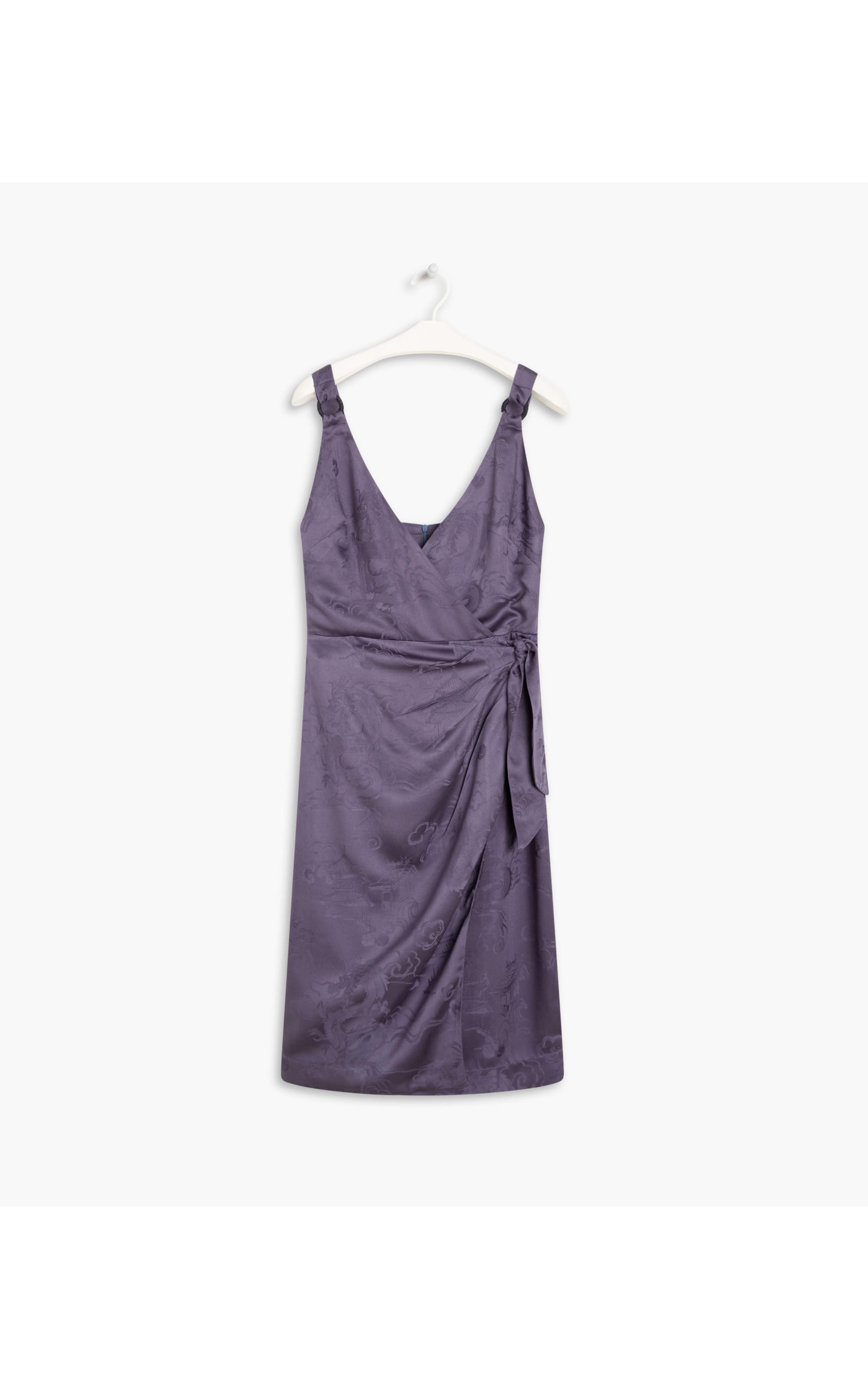 Vestido Maru Jacquard Dragão Purple Blue
