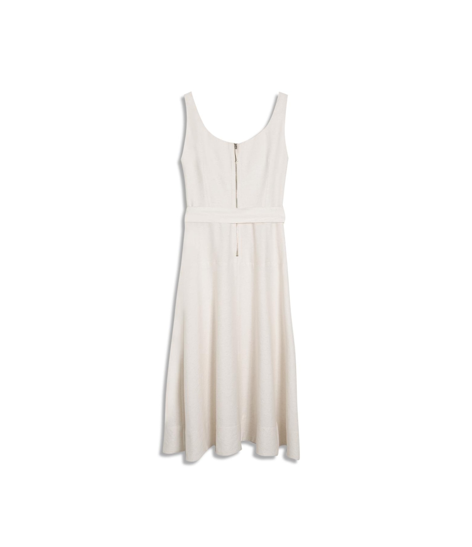 Vestido Mia Linho Blend Liso Off White