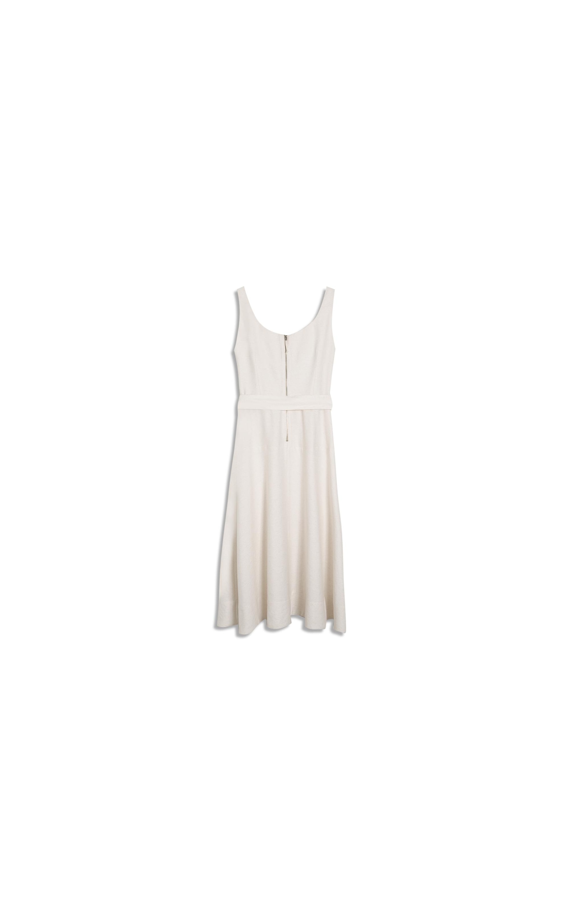 Vestido Mia Linho Blend Liso Off White