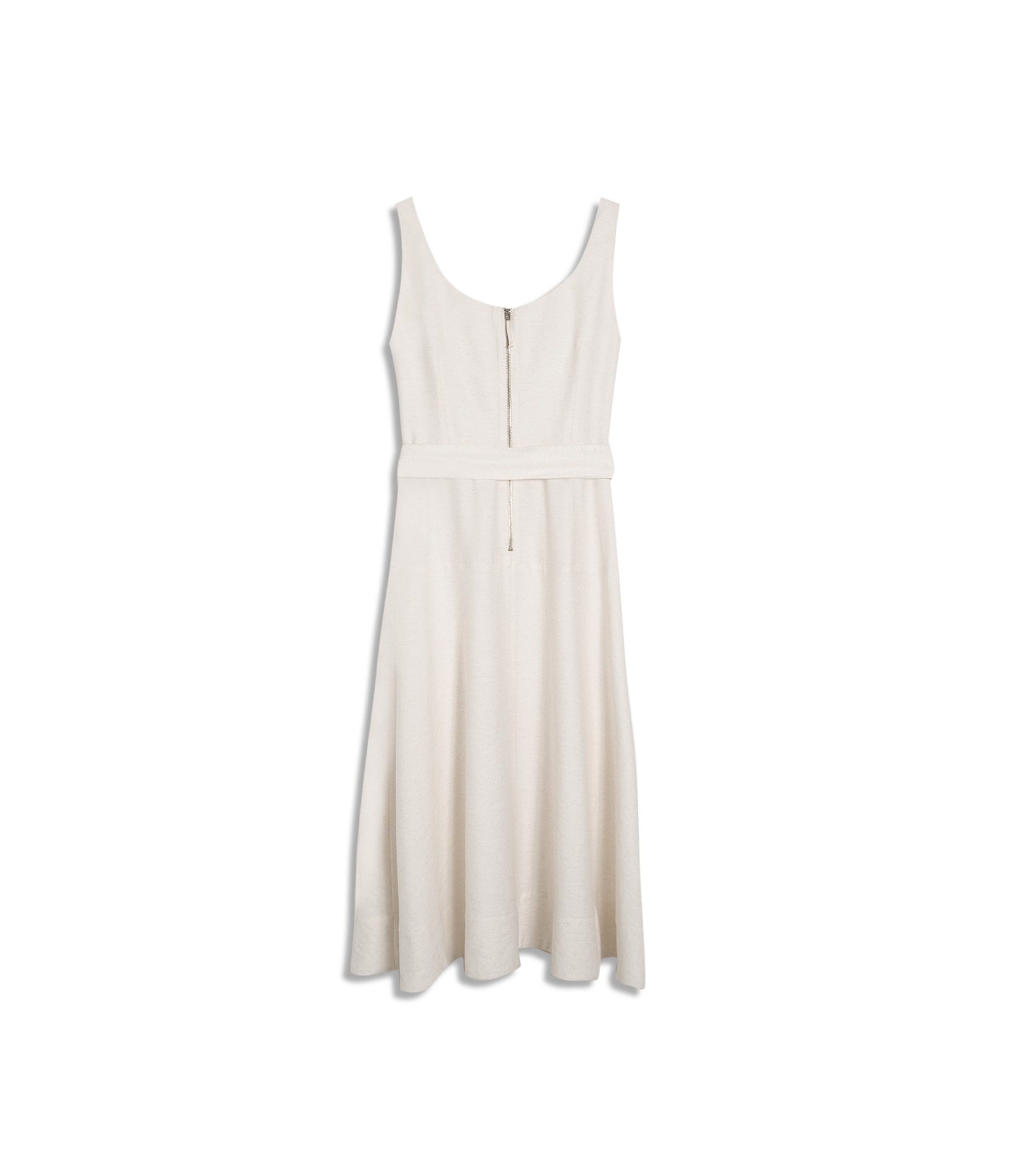 Vestido Mia Linho Blend Liso Off White