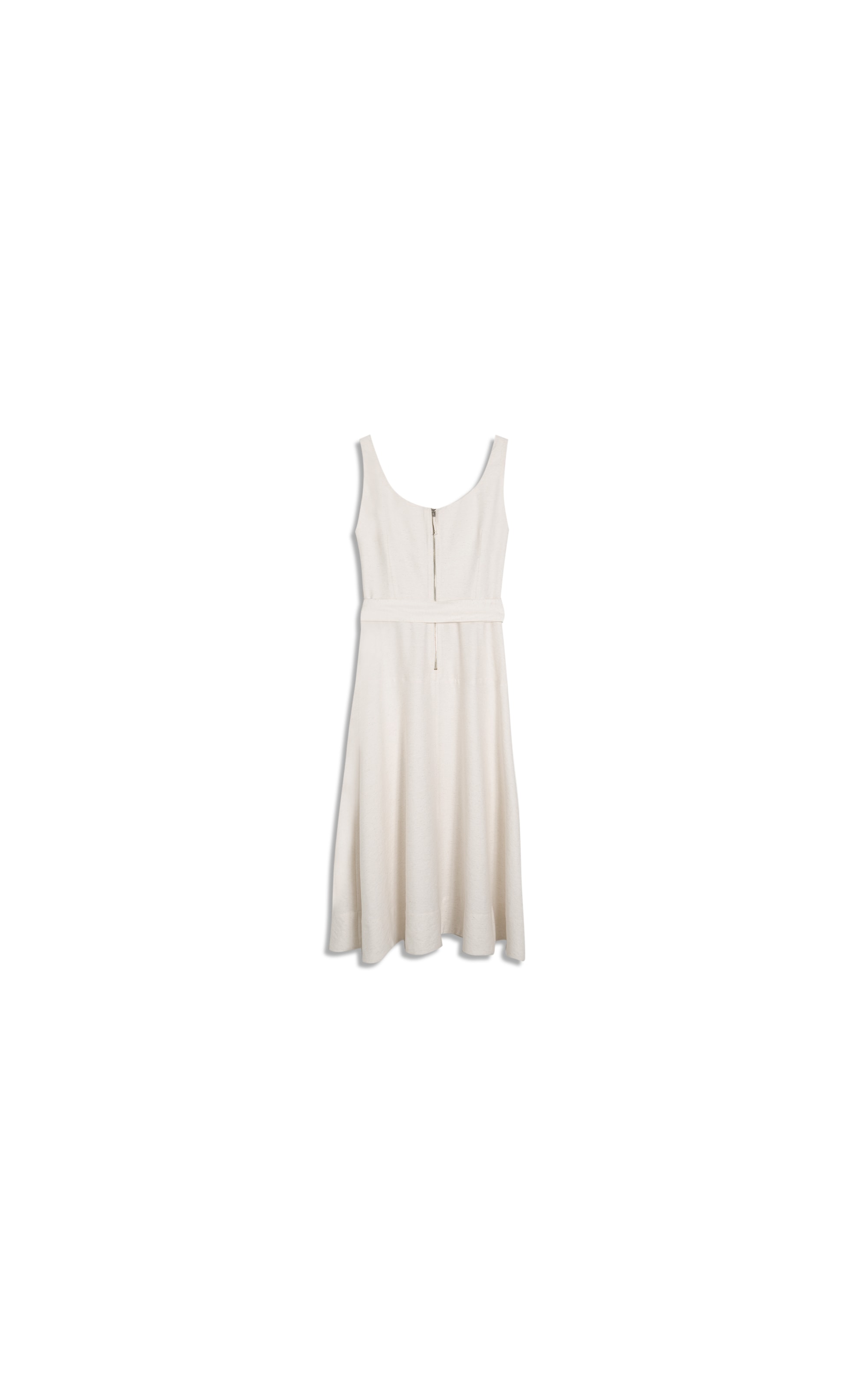 Vestido Mia Linho Blend Liso Off White
