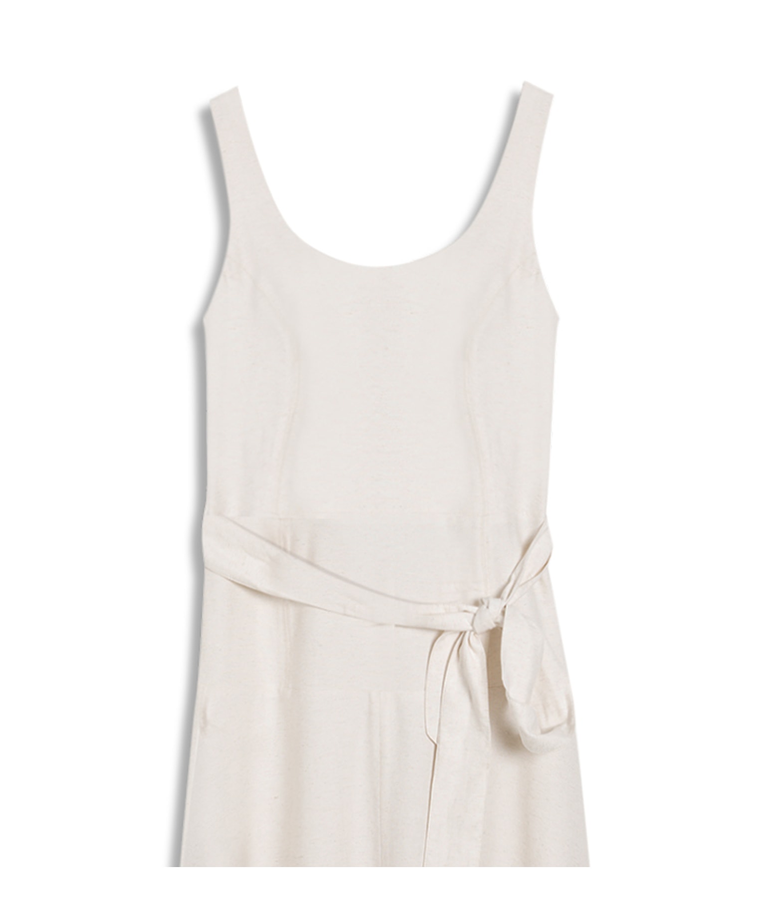 Vestido Mia Linho Blend Liso Off White