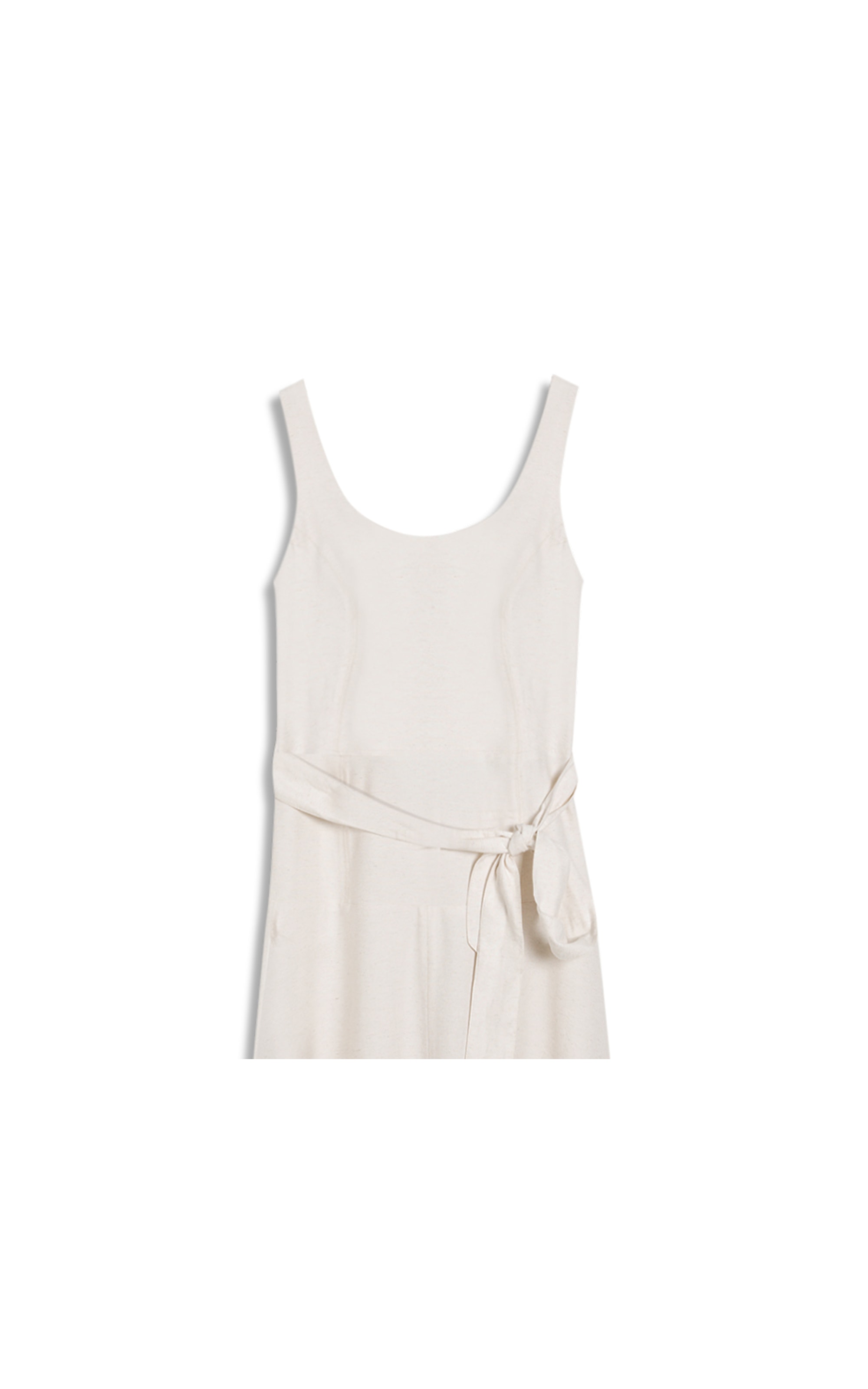 Vestido Mia Linho Blend Liso Off White