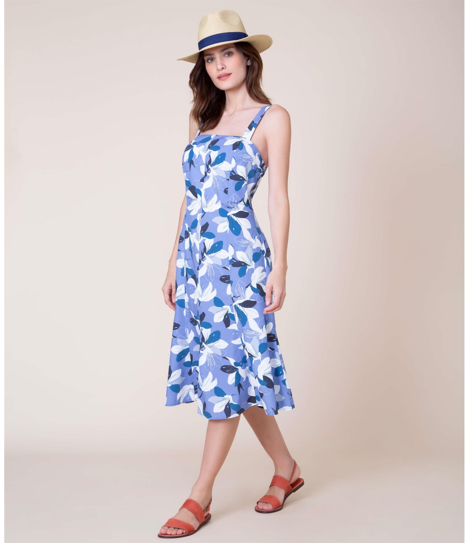 Vestido Naples Est Orchid Azul Bic