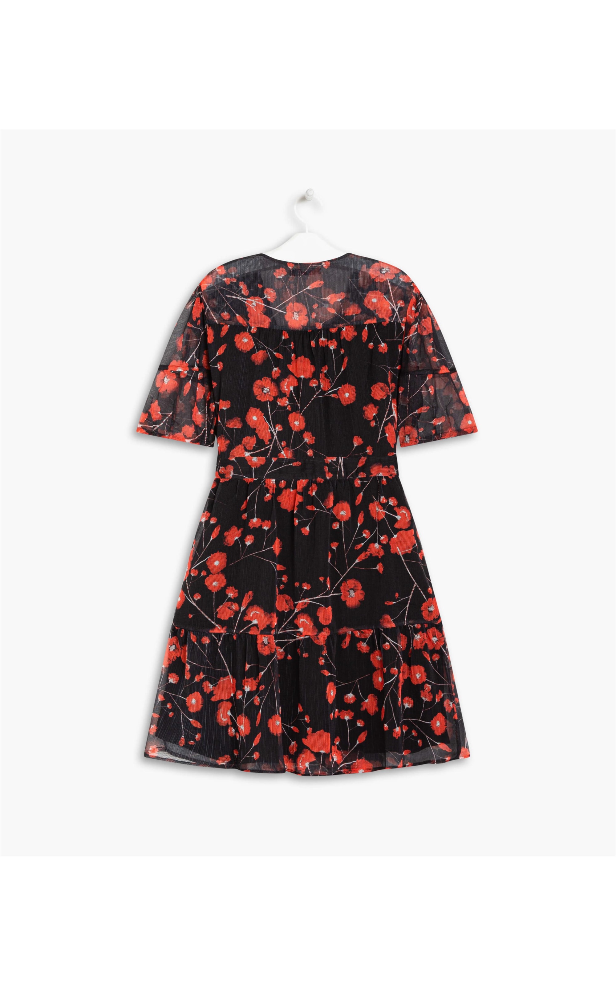 Vestido Nicole Est. Flower Glitch Preto