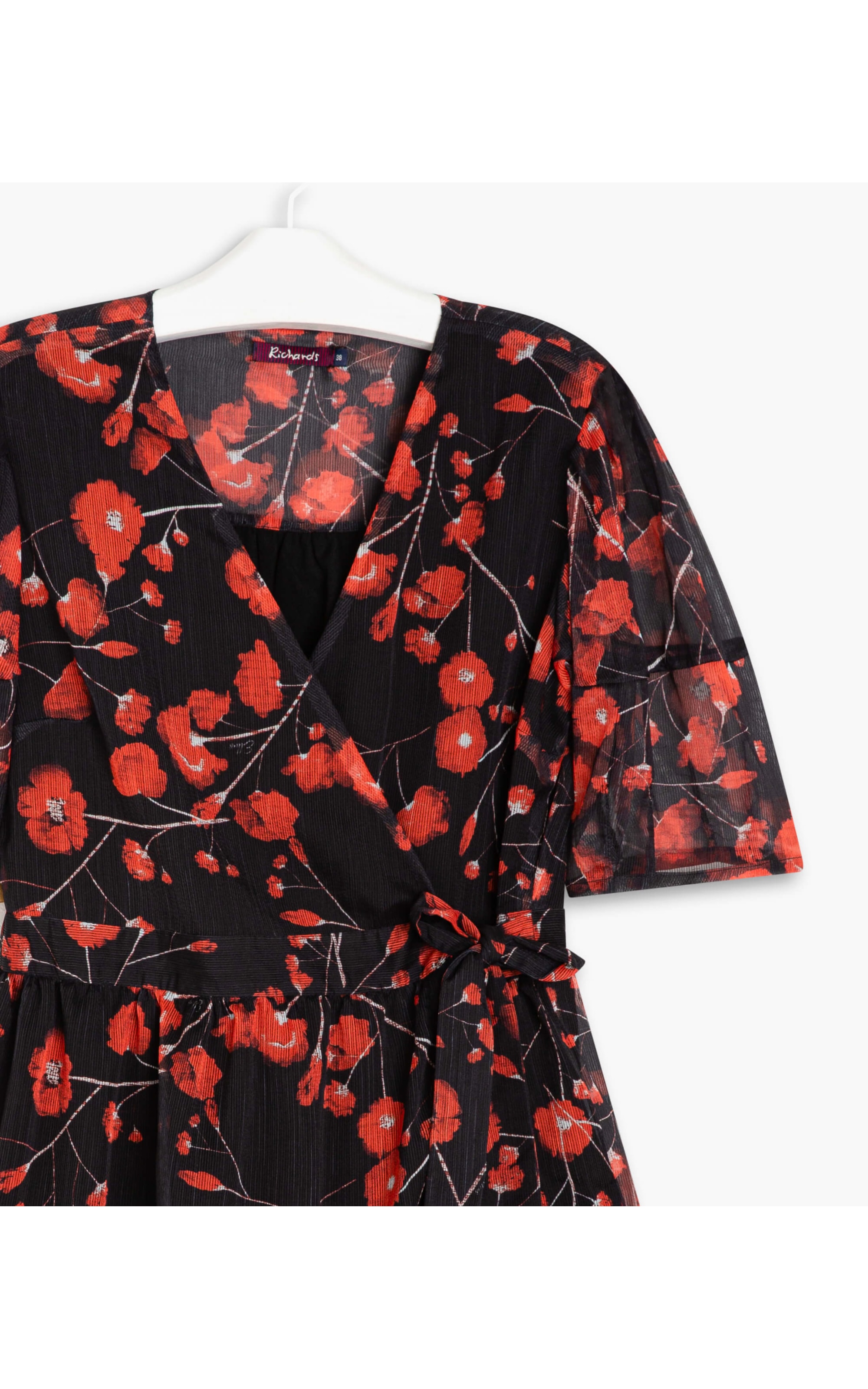Vestido Nicole Est. Flower Glitch Preto