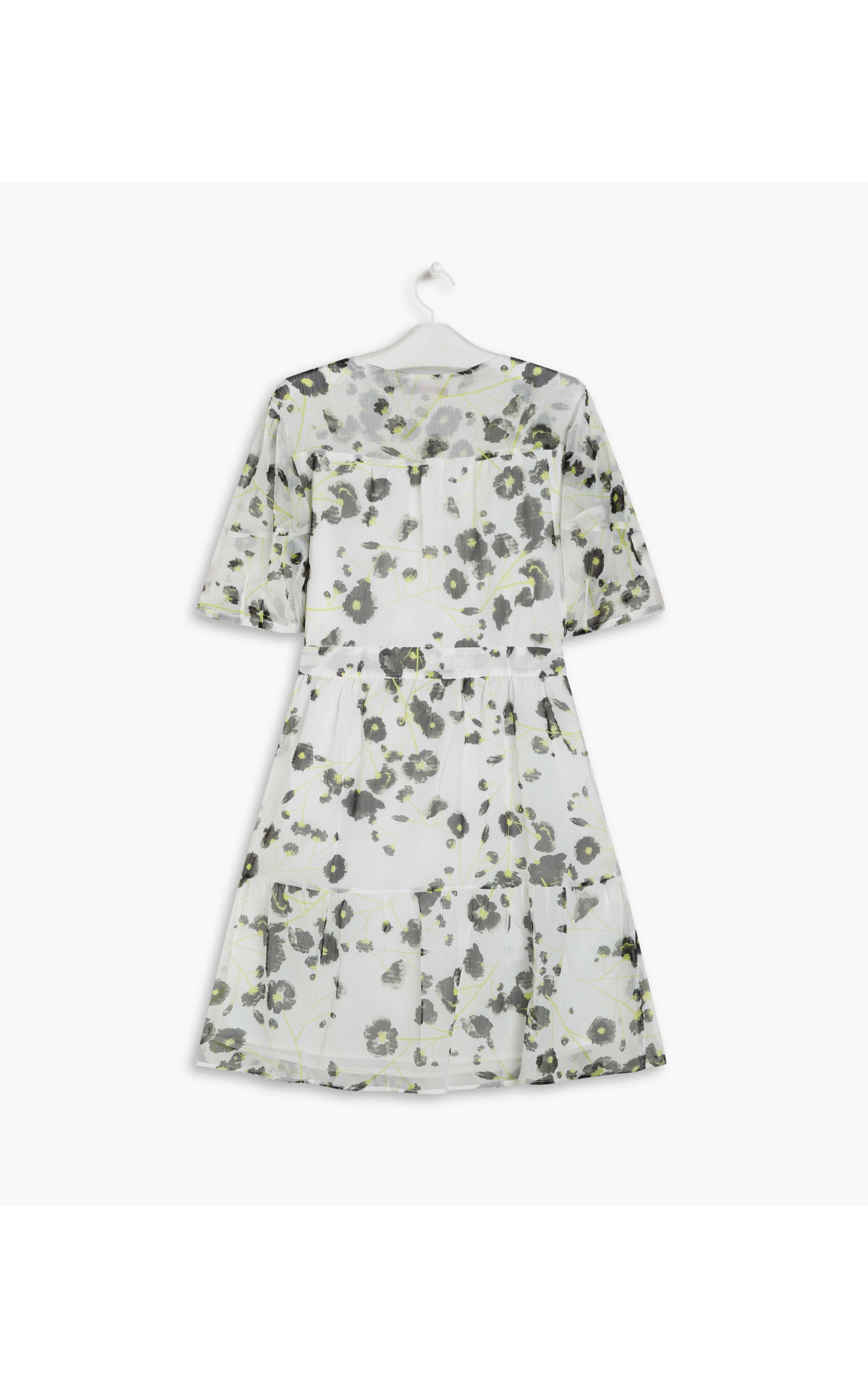 Vestido Nicole Est. Flower Glitch Vermelho