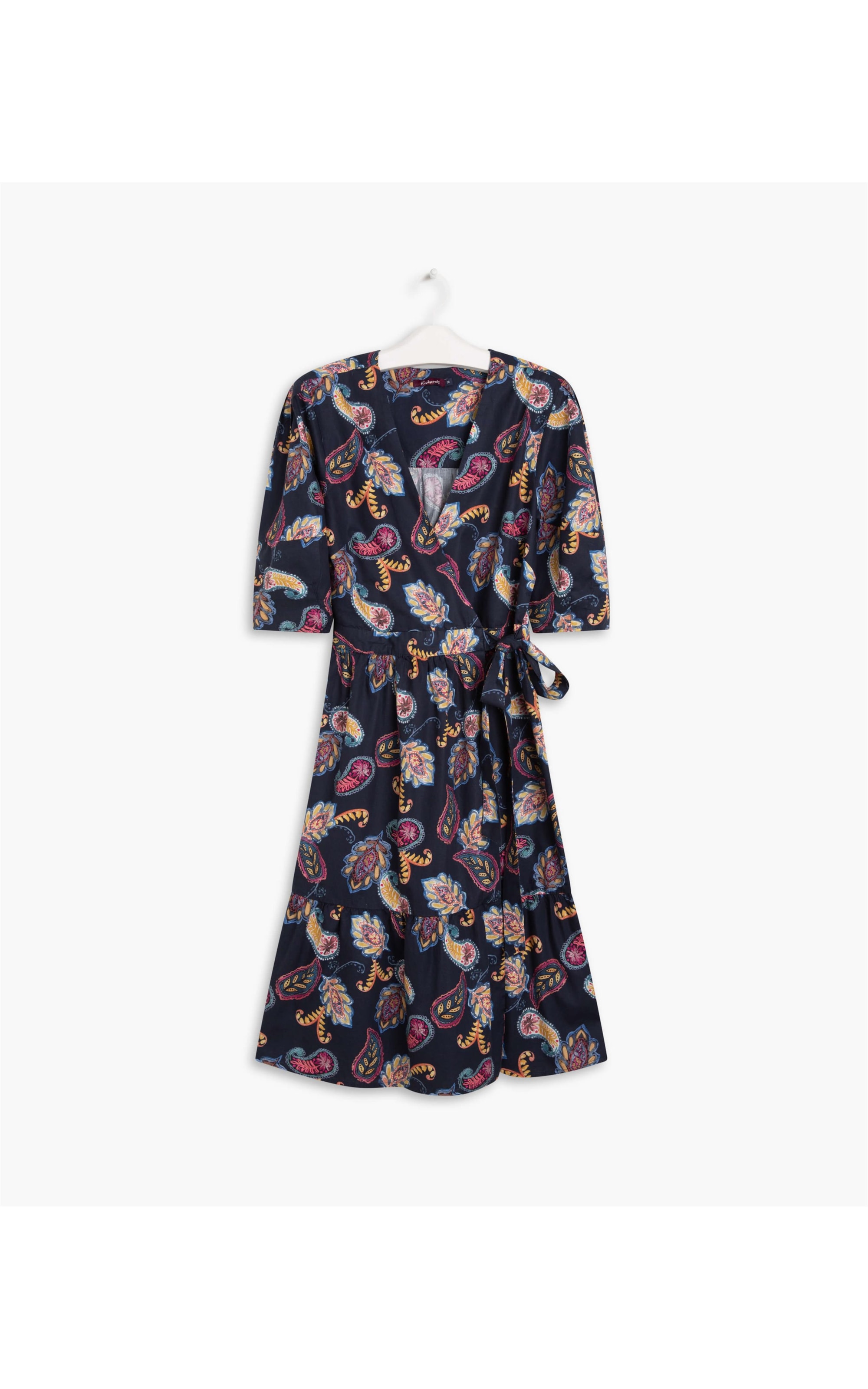 Vestido Nicole Est Paisley Dark Navy