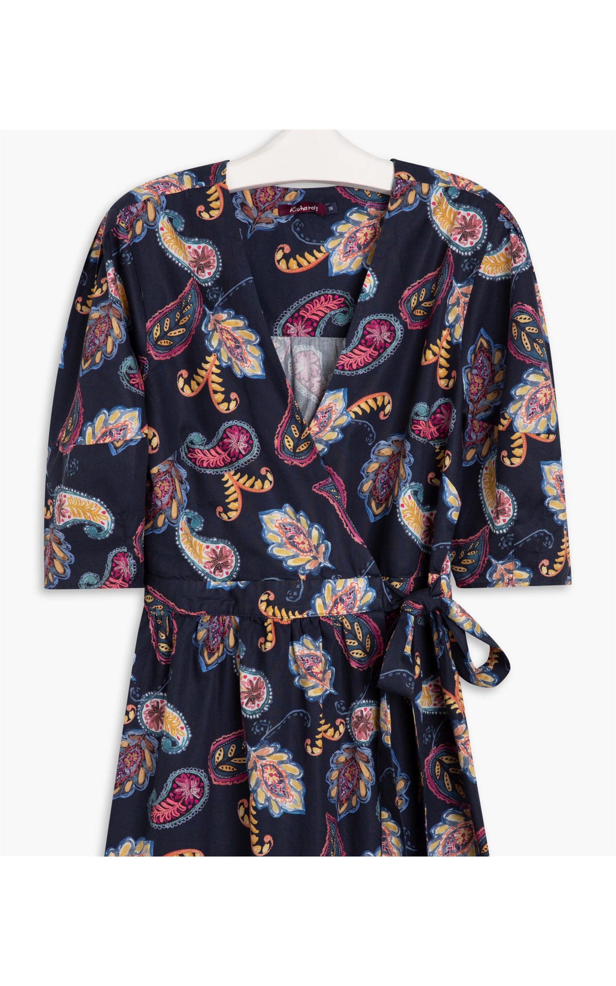 Vestido Nicole Est Paisley Dark Navy