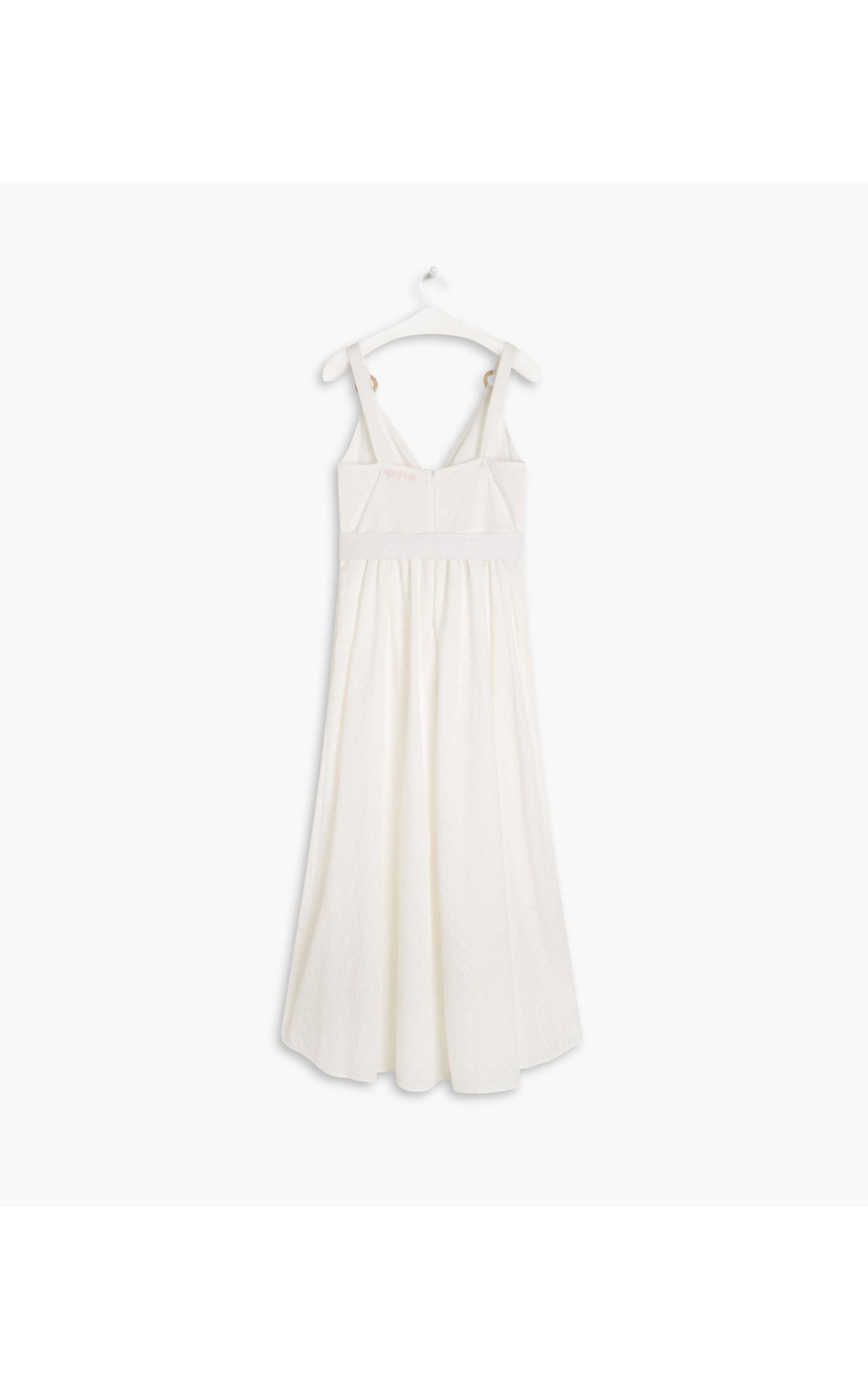 Vestido Olivia Algodao Bordado Off White