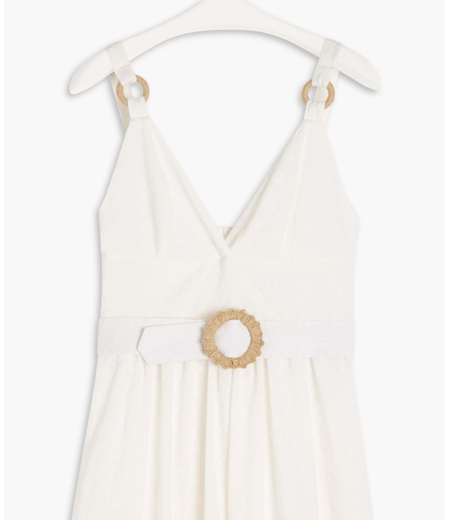 Vestido Olivia Algodao Bordado Off White