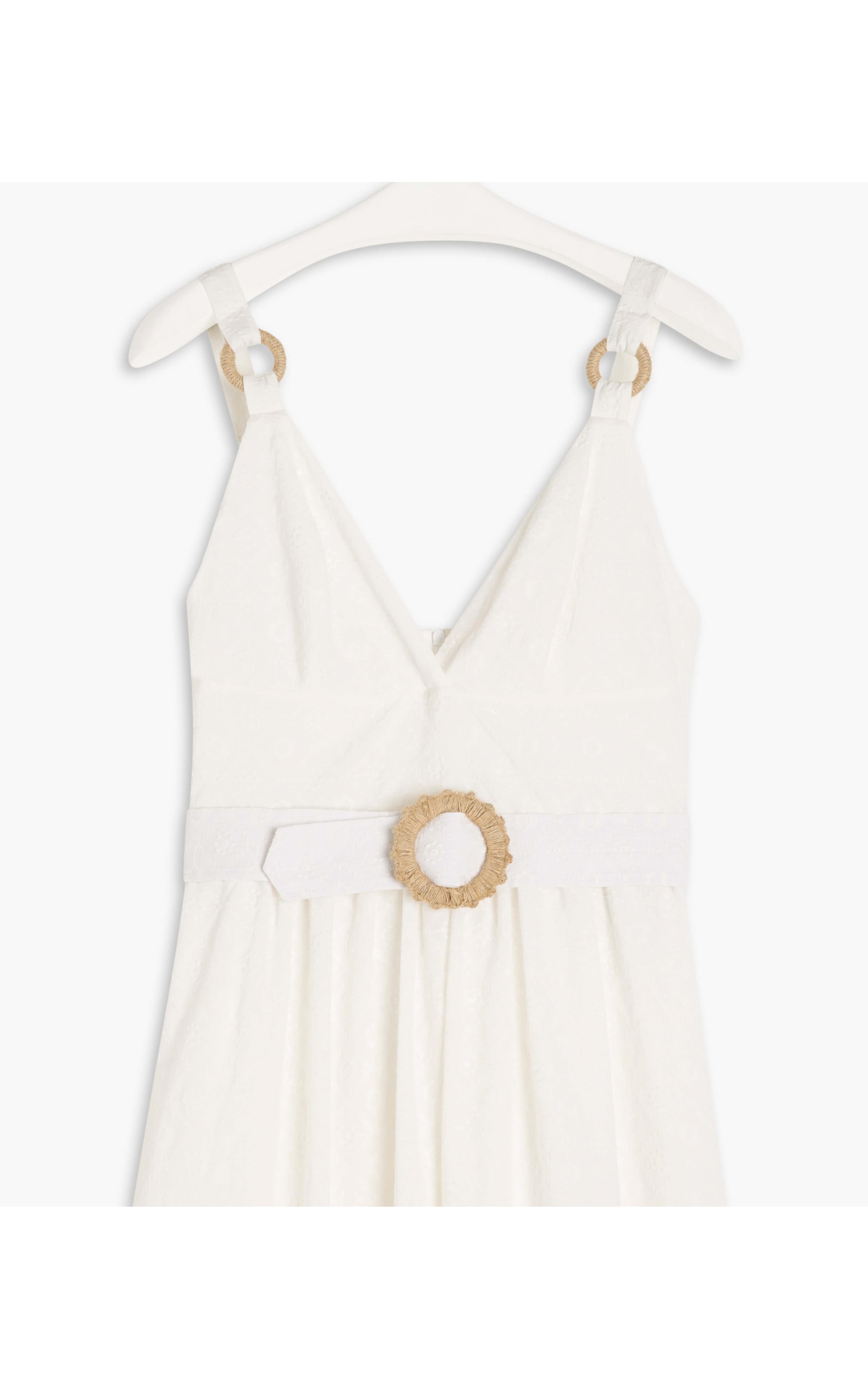 Vestido Olivia Algodao Bordado Off White