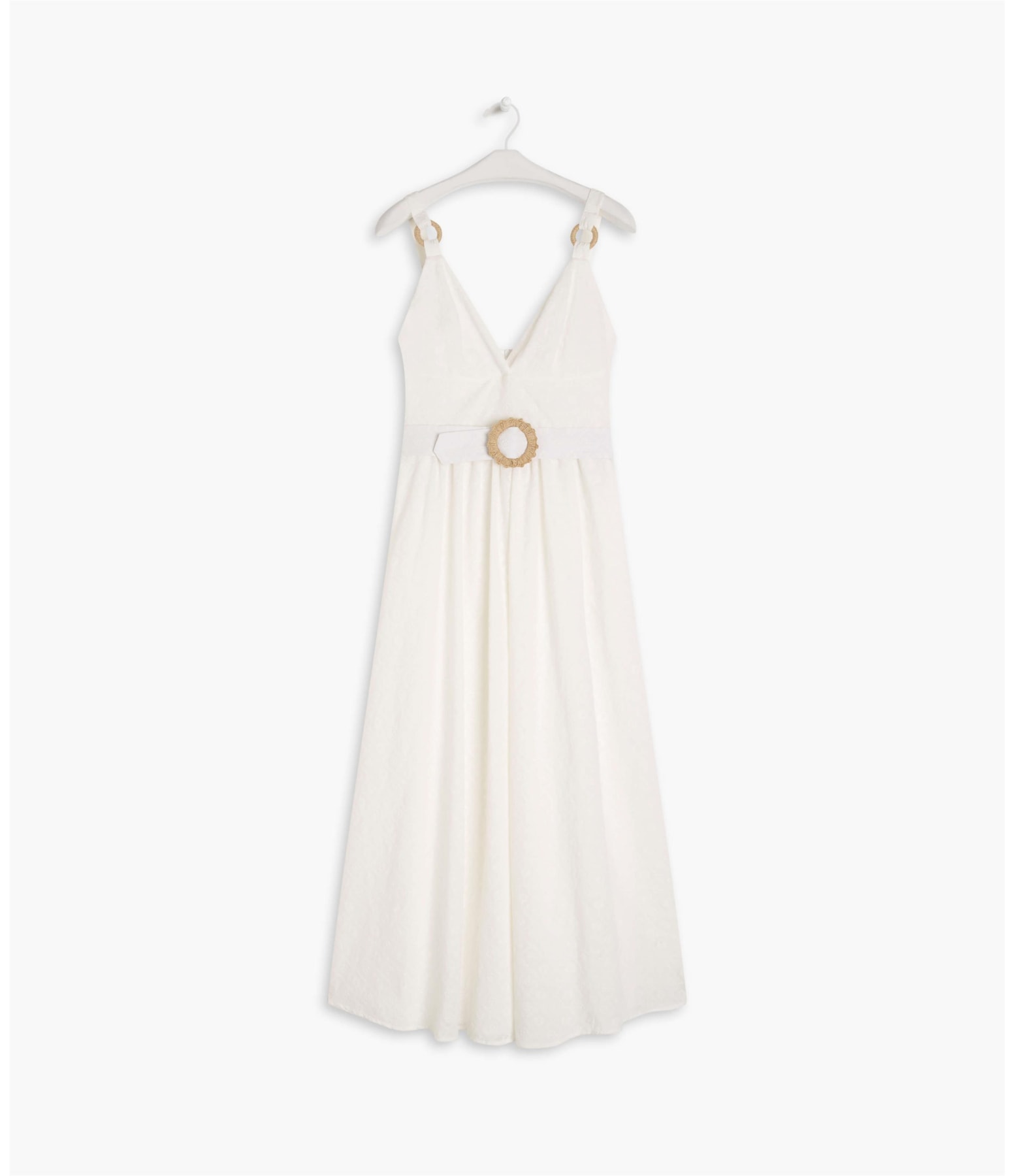 Vestido Olivia Algodao Bordado Off White