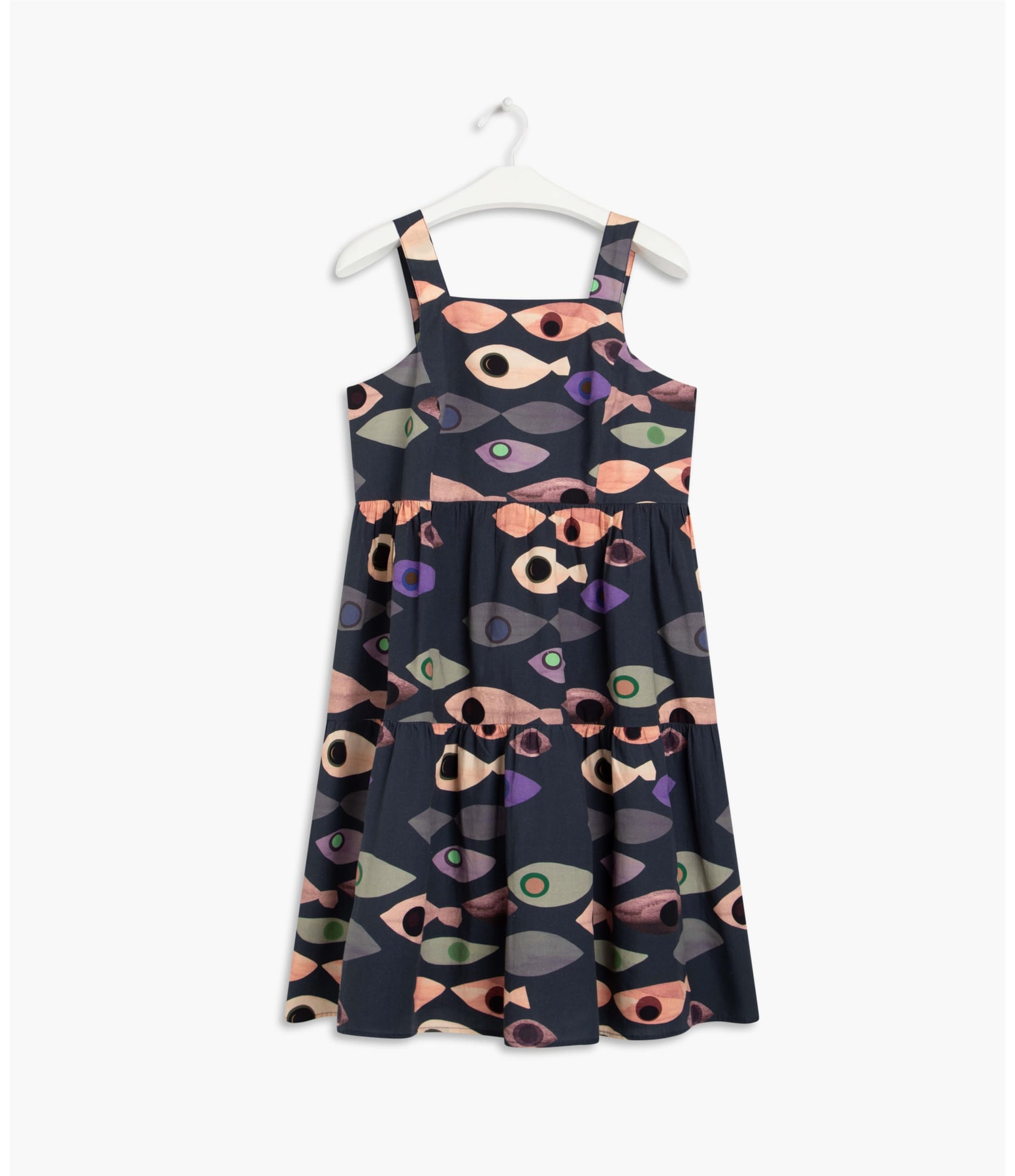 Vestido Olivia Est Peixes Dark Navy