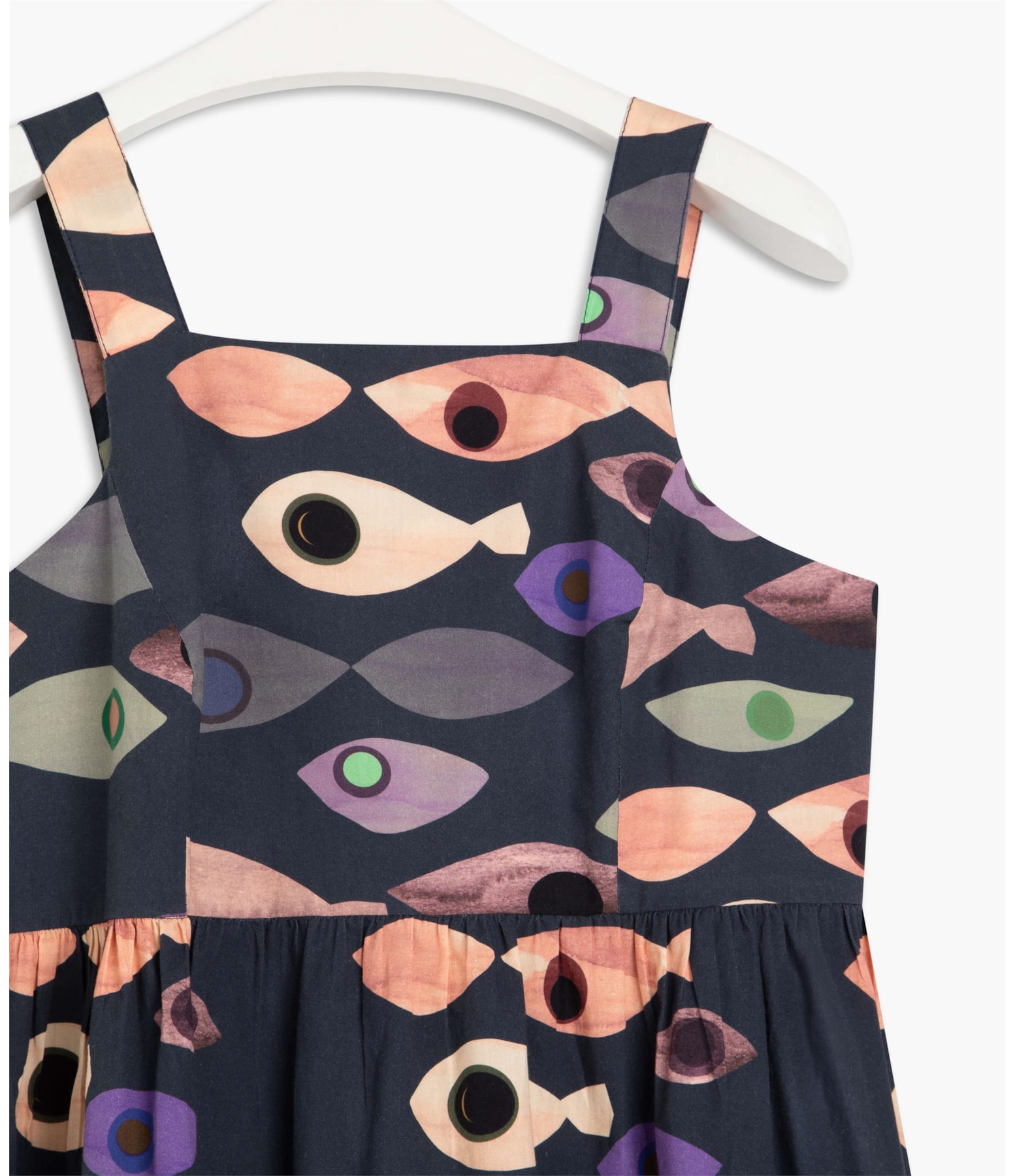Vestido Olivia Est Peixes Dark Navy