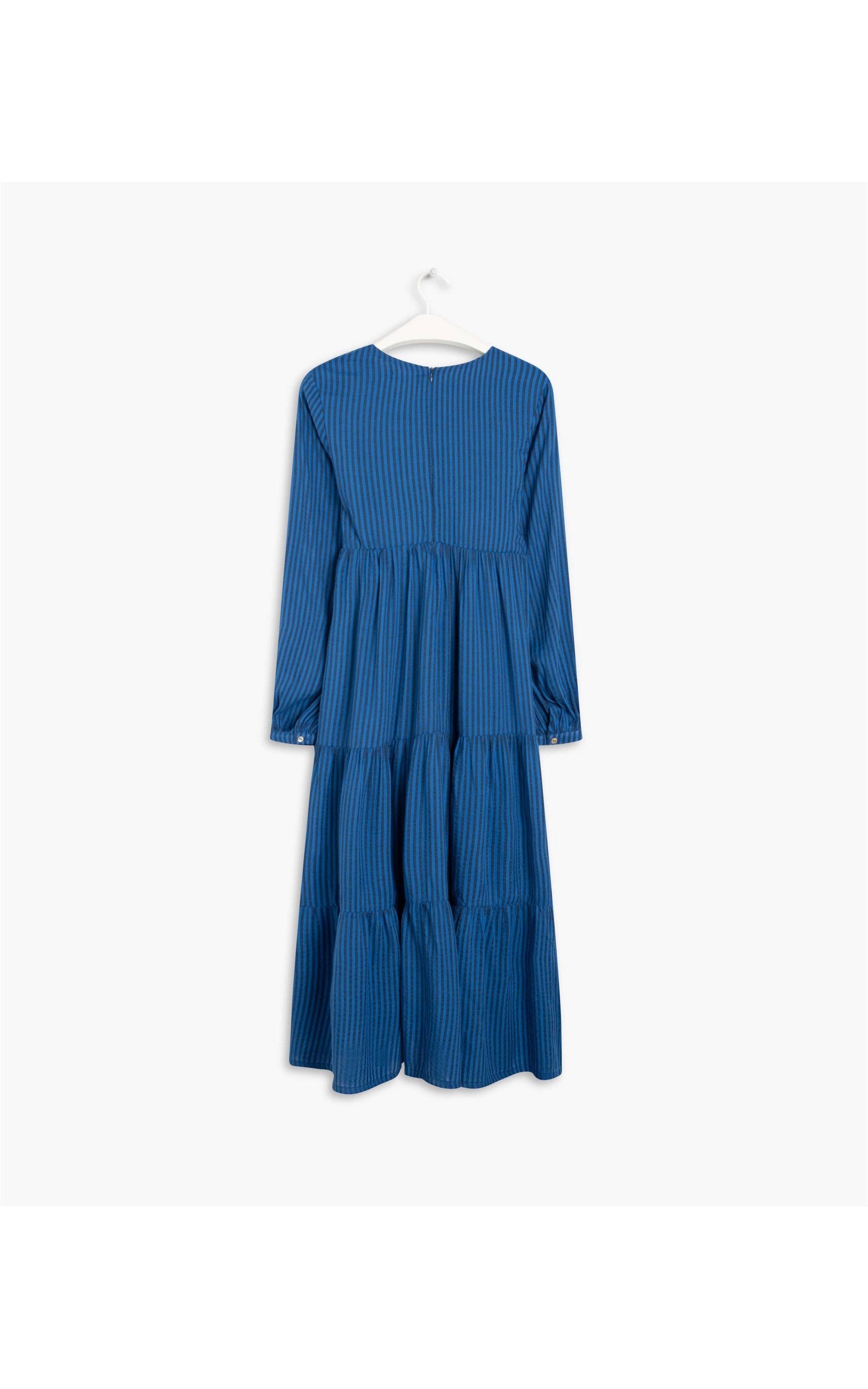 Vestido Pizarro Rayon Ft Listrado Royal