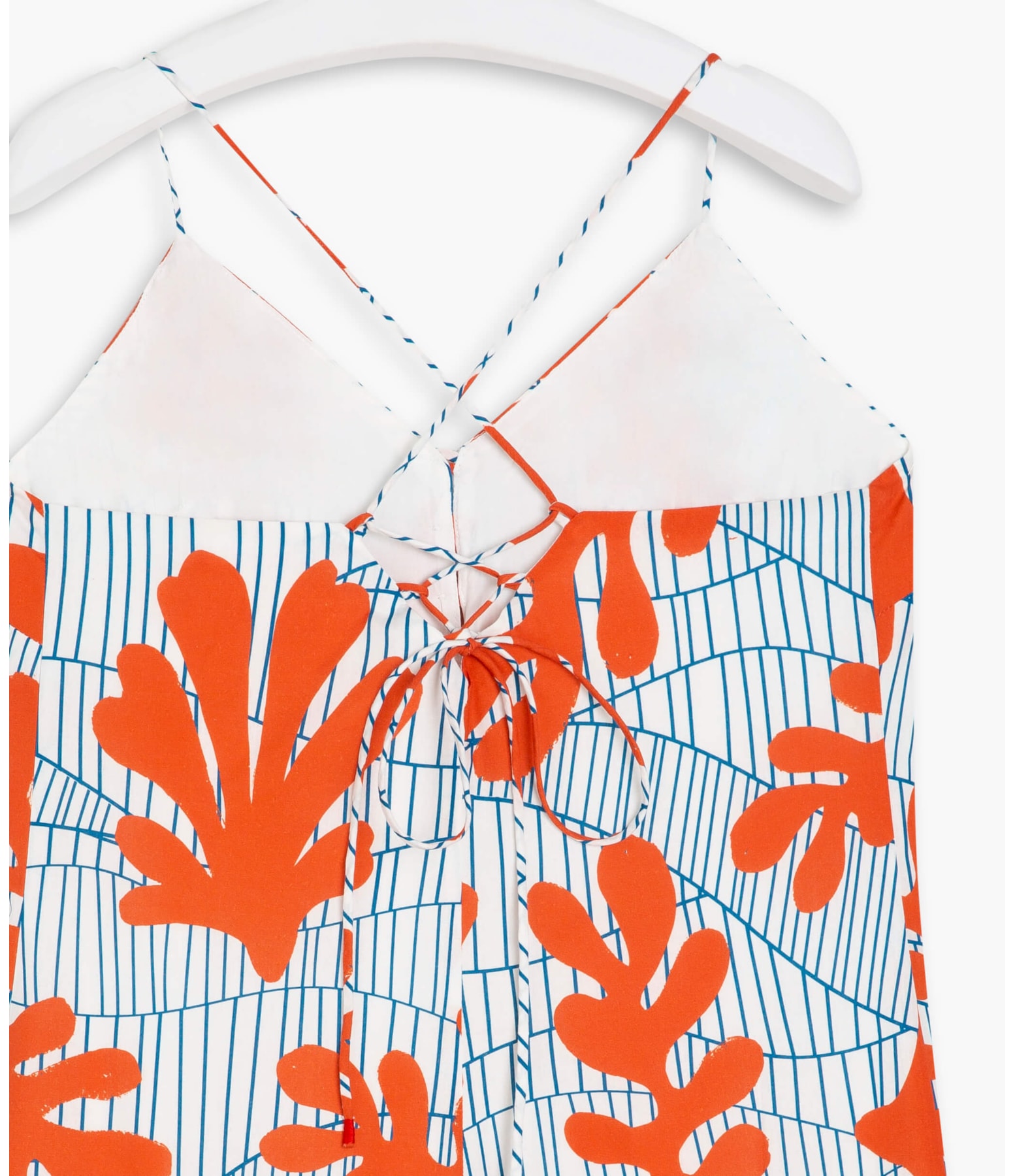Vestido Pompei Voil Algas Off White