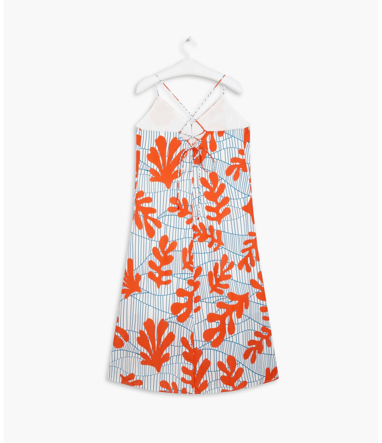 Vestido Pompei Voil Algas Off White