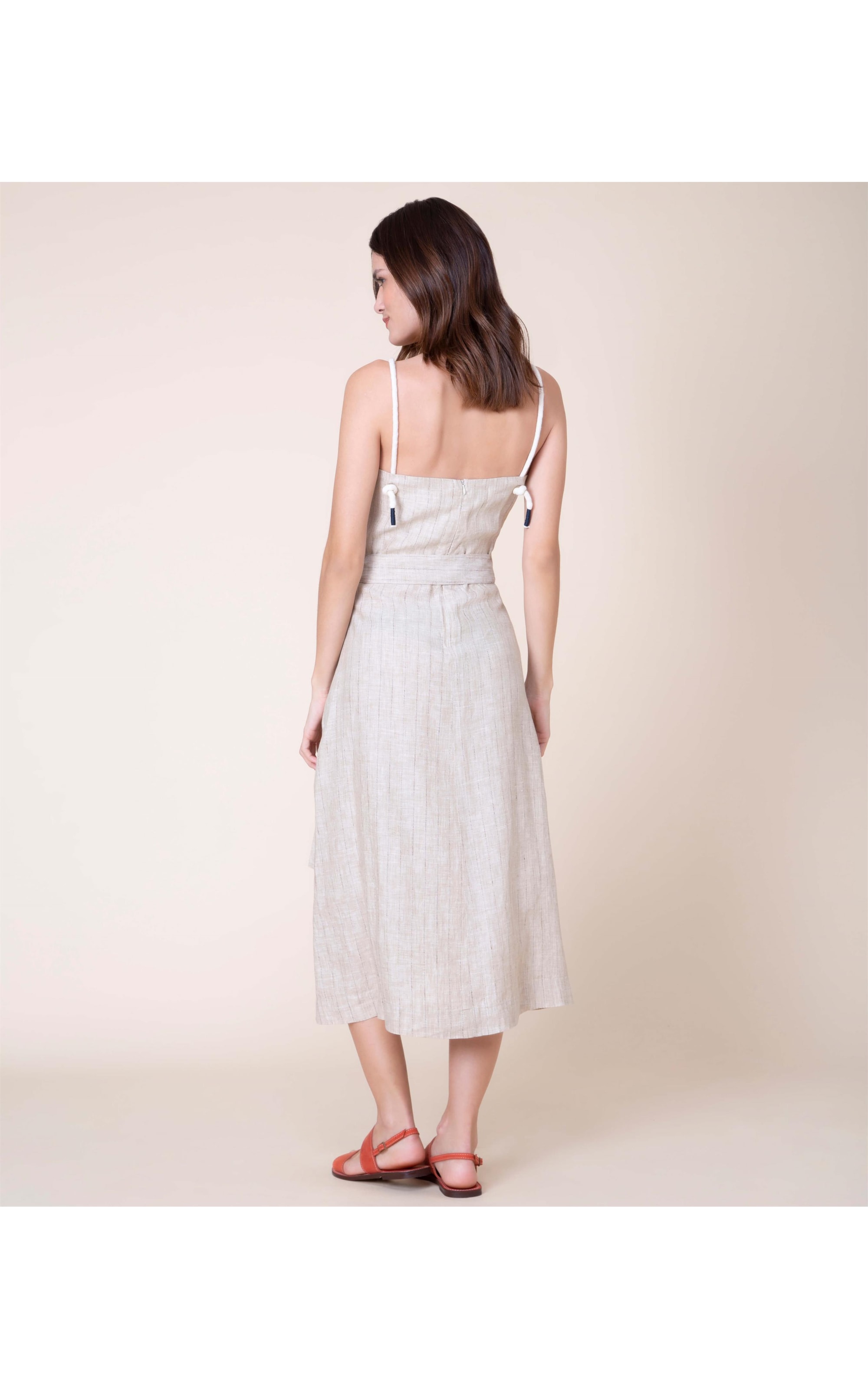 Vestido Puro Linho  Avelino Natural