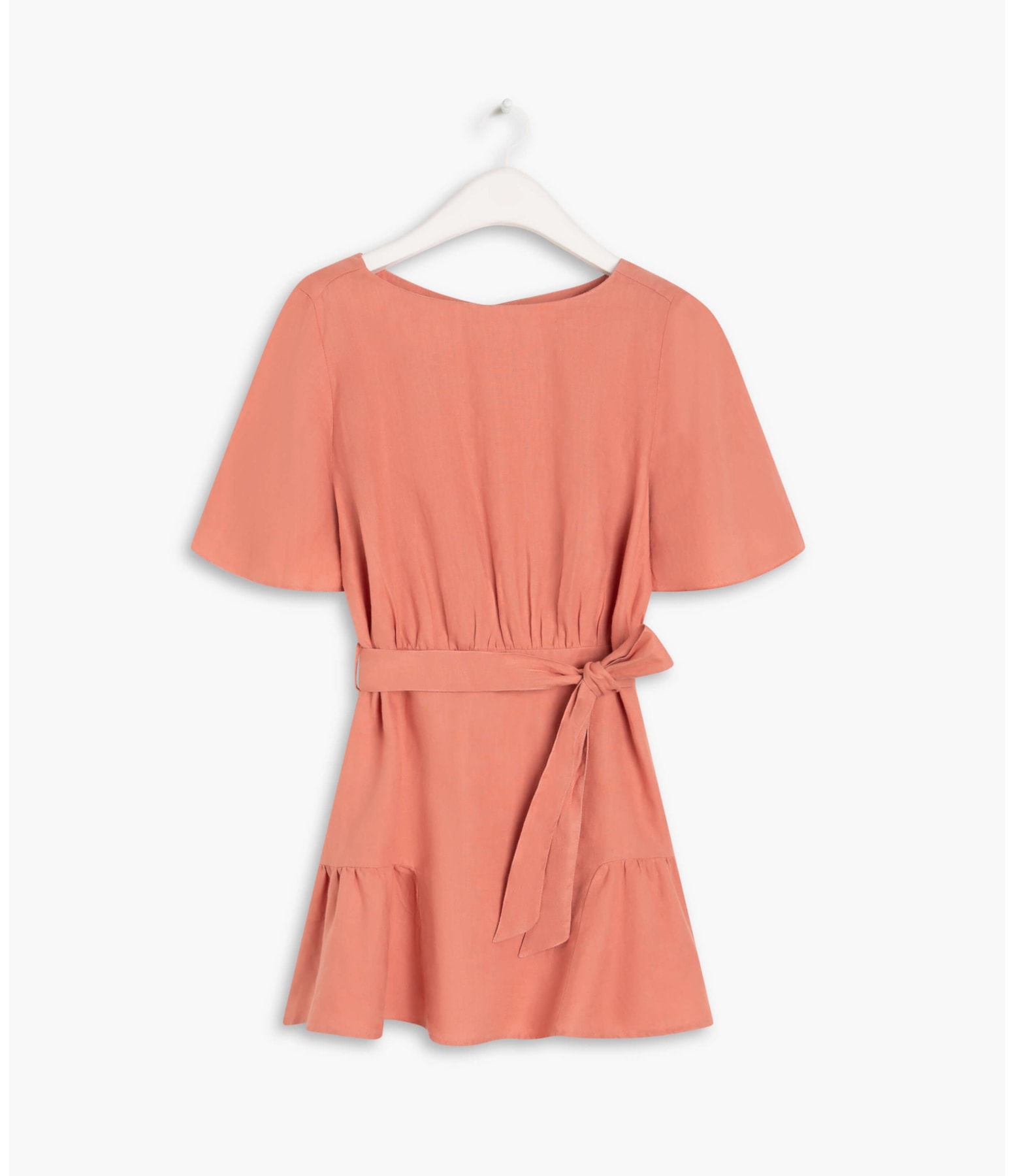 Vestido Puro Linho  Cora Blush